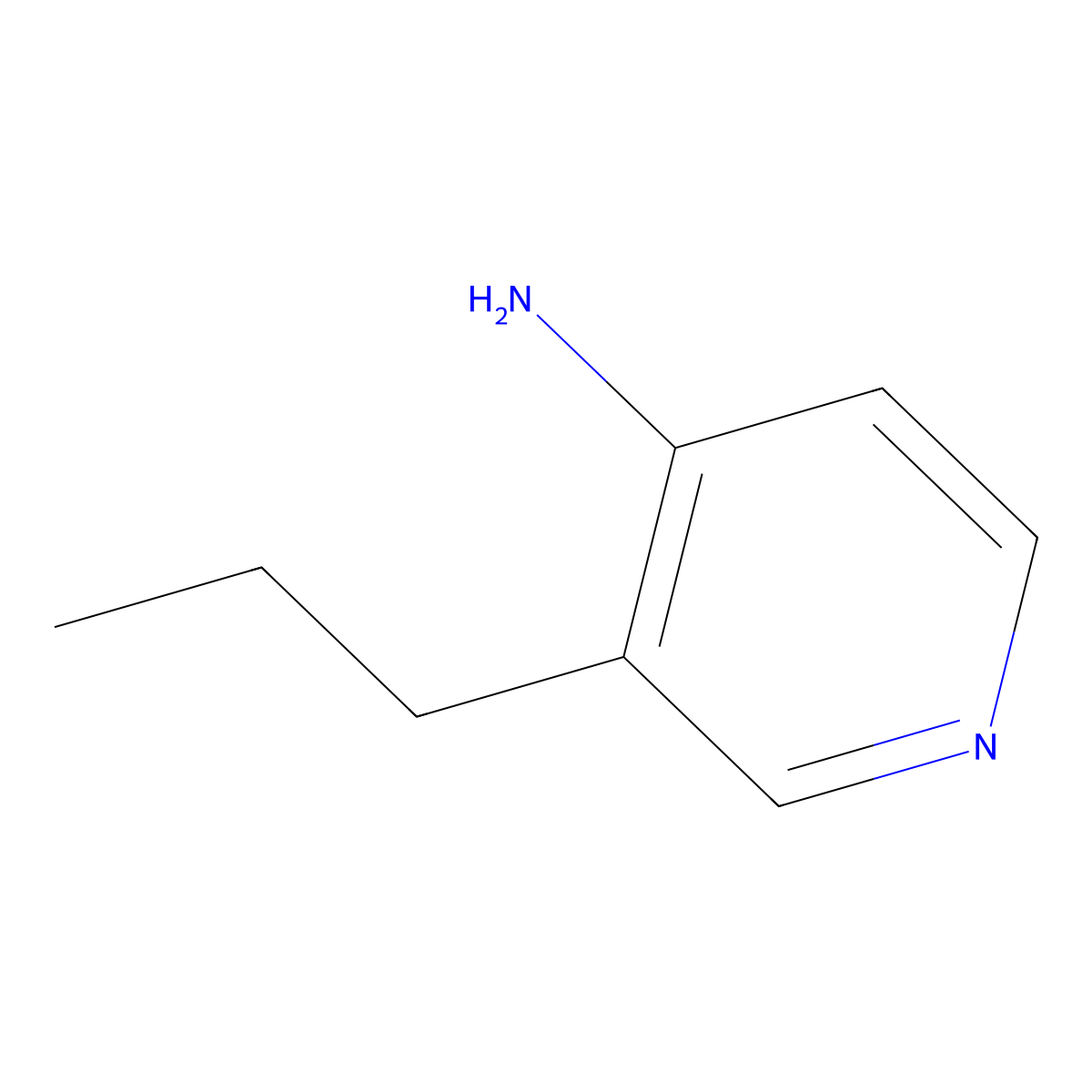 3-Propylpyridin-4-amine molecular structure, CAS 496837-19-5
