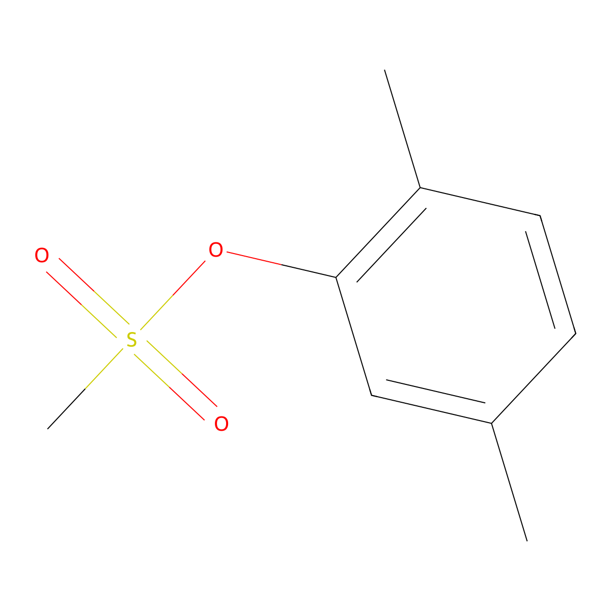 2,5-Dimethylphenyl methanesulfonate molecular structure, CAS 496837-65-1