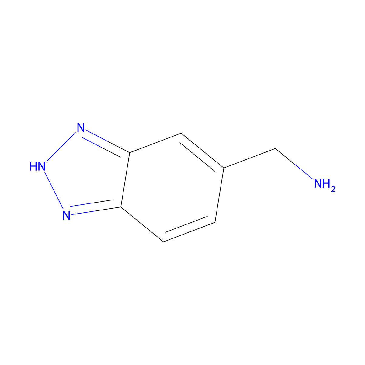 1H-Benzotriazole-6-methanamine molecular structure, CAS 496841-88-4