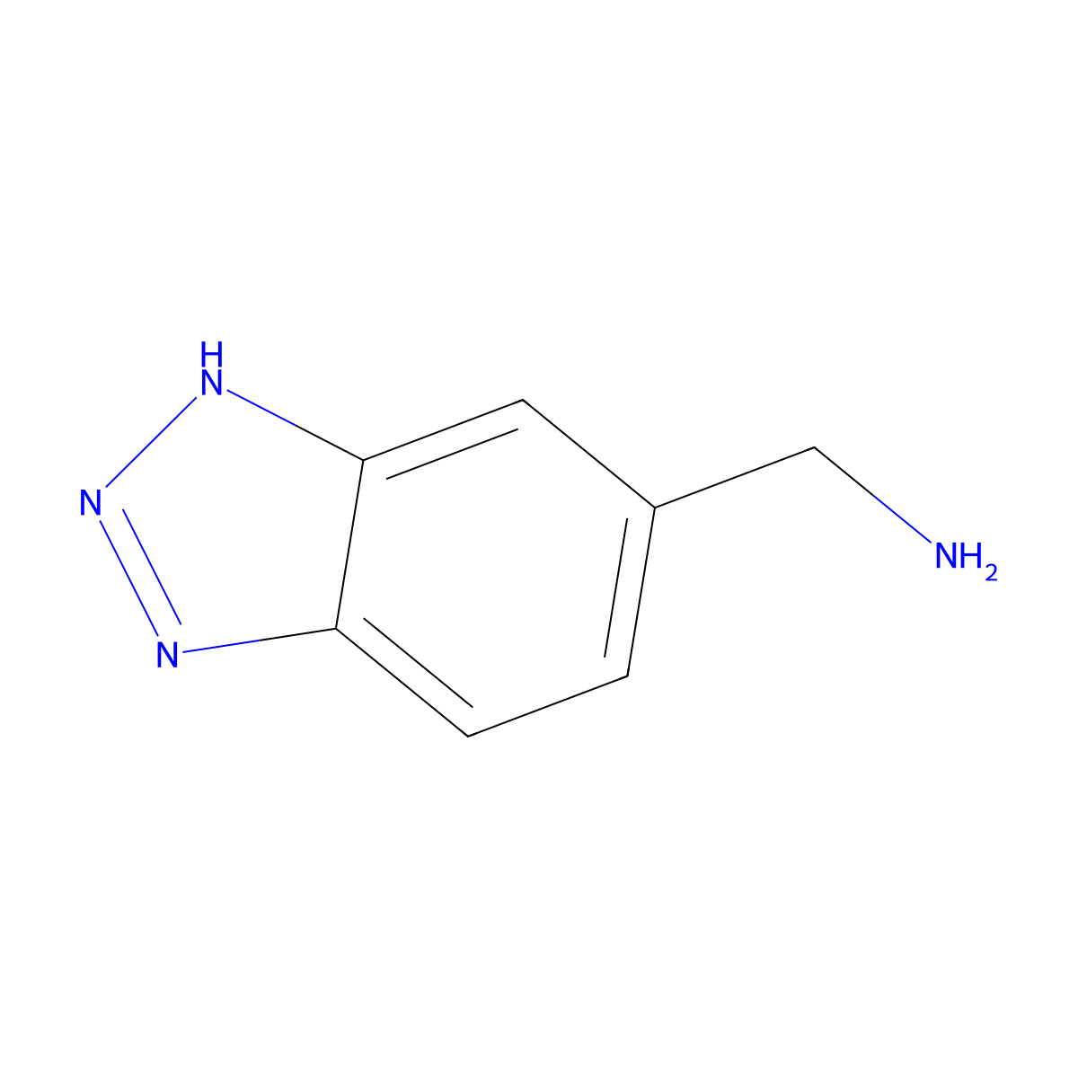 1H-Benzotriazole-6-methanamine molecular structure, CAS 496841-88-4