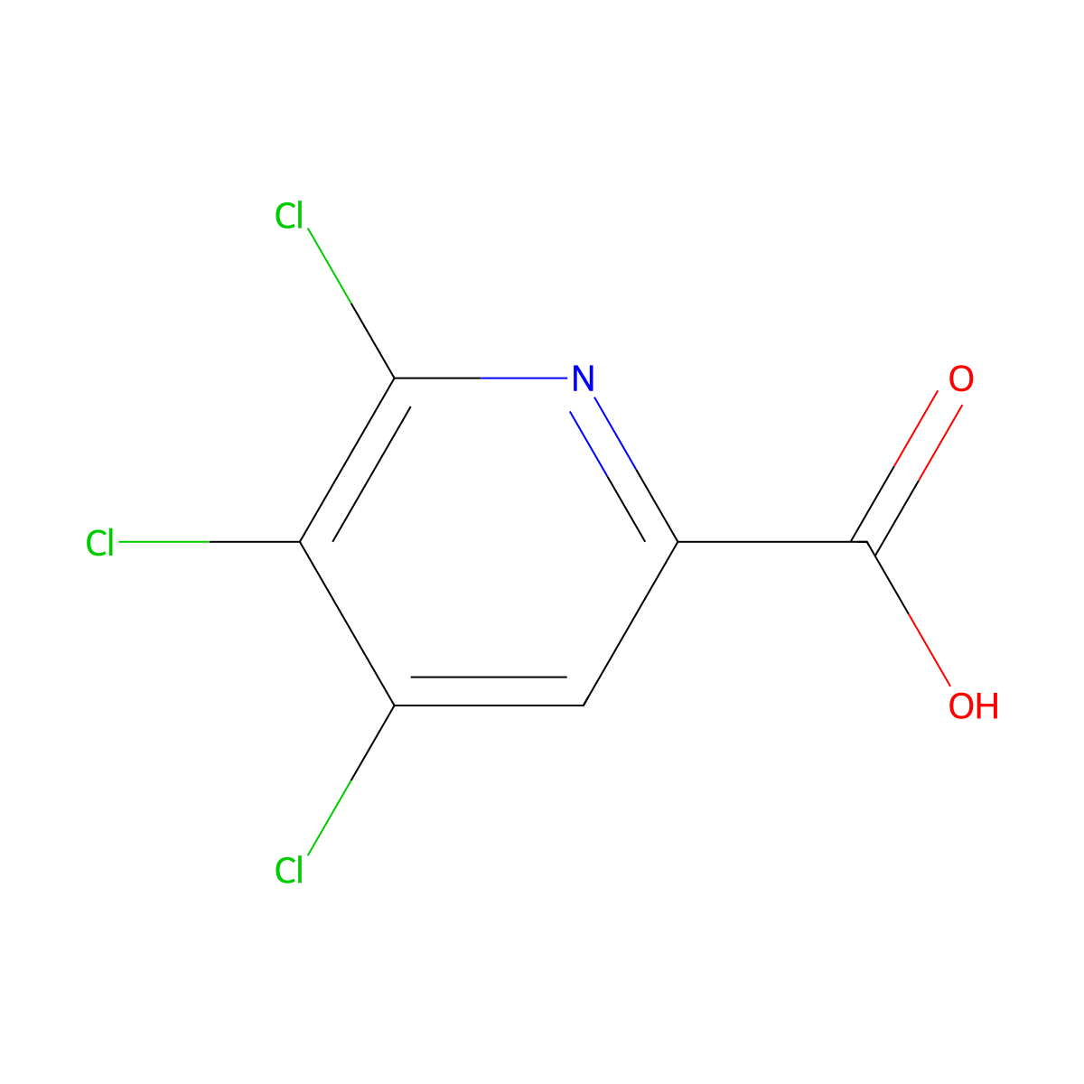 2-Pyridinecarboxylic acid, 4,5,6-trichloro- molecular structure, CAS 496849-77-5