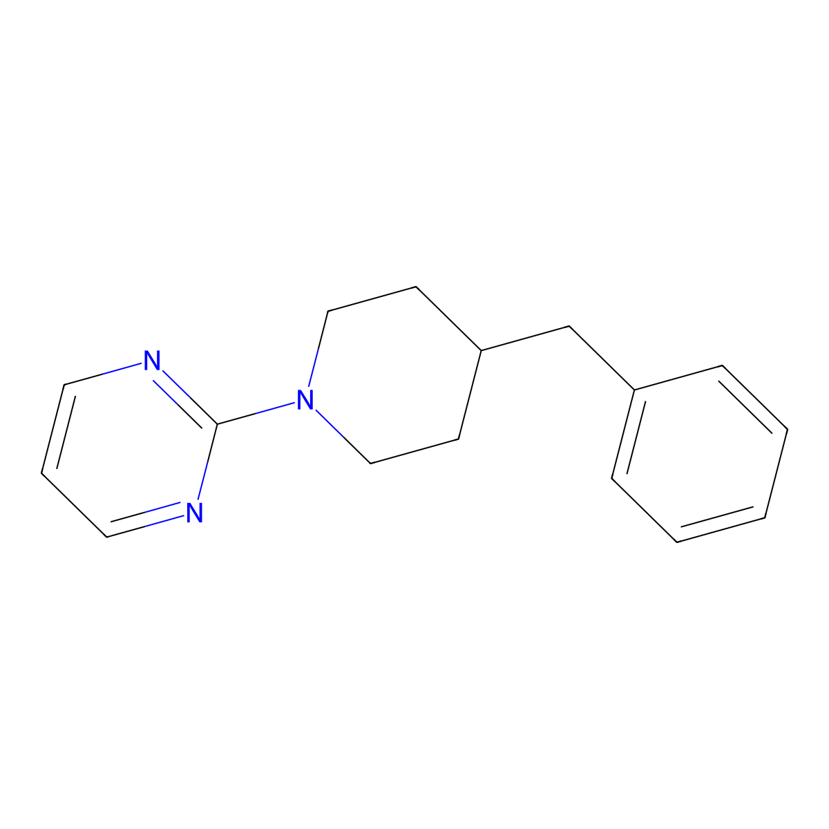 2-(4-Benzylpiperidin-1-yl)pyrimidine molecular structure, CAS 496867-77-7