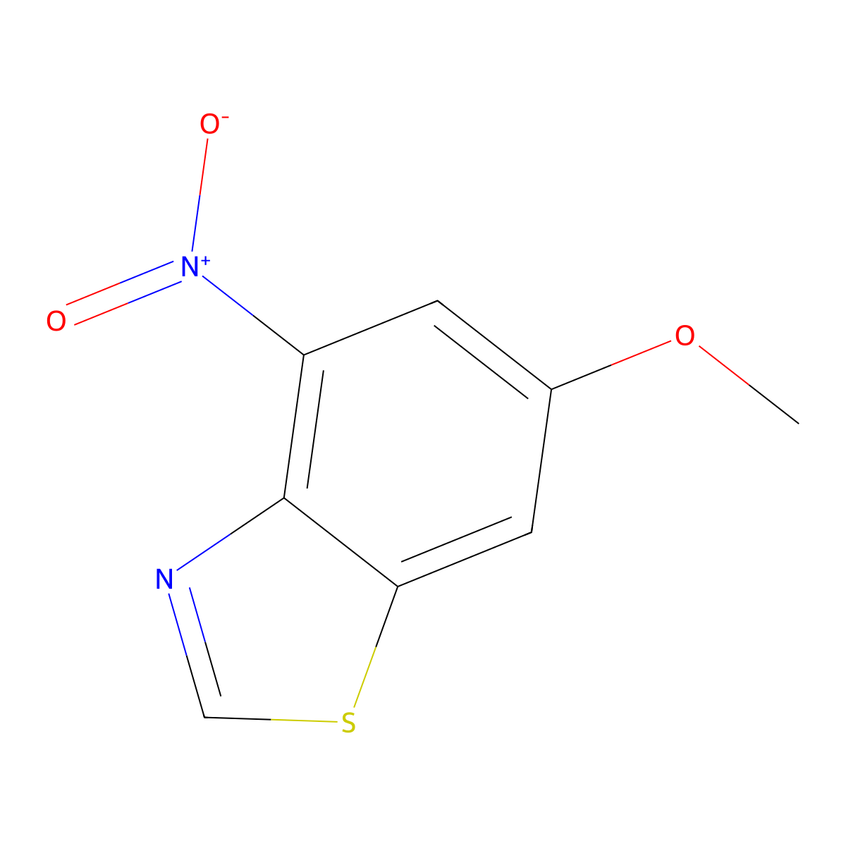 6-Methoxy-4-nitro-1,3-benzothiazole molecular structure, CAS 496875-01-5