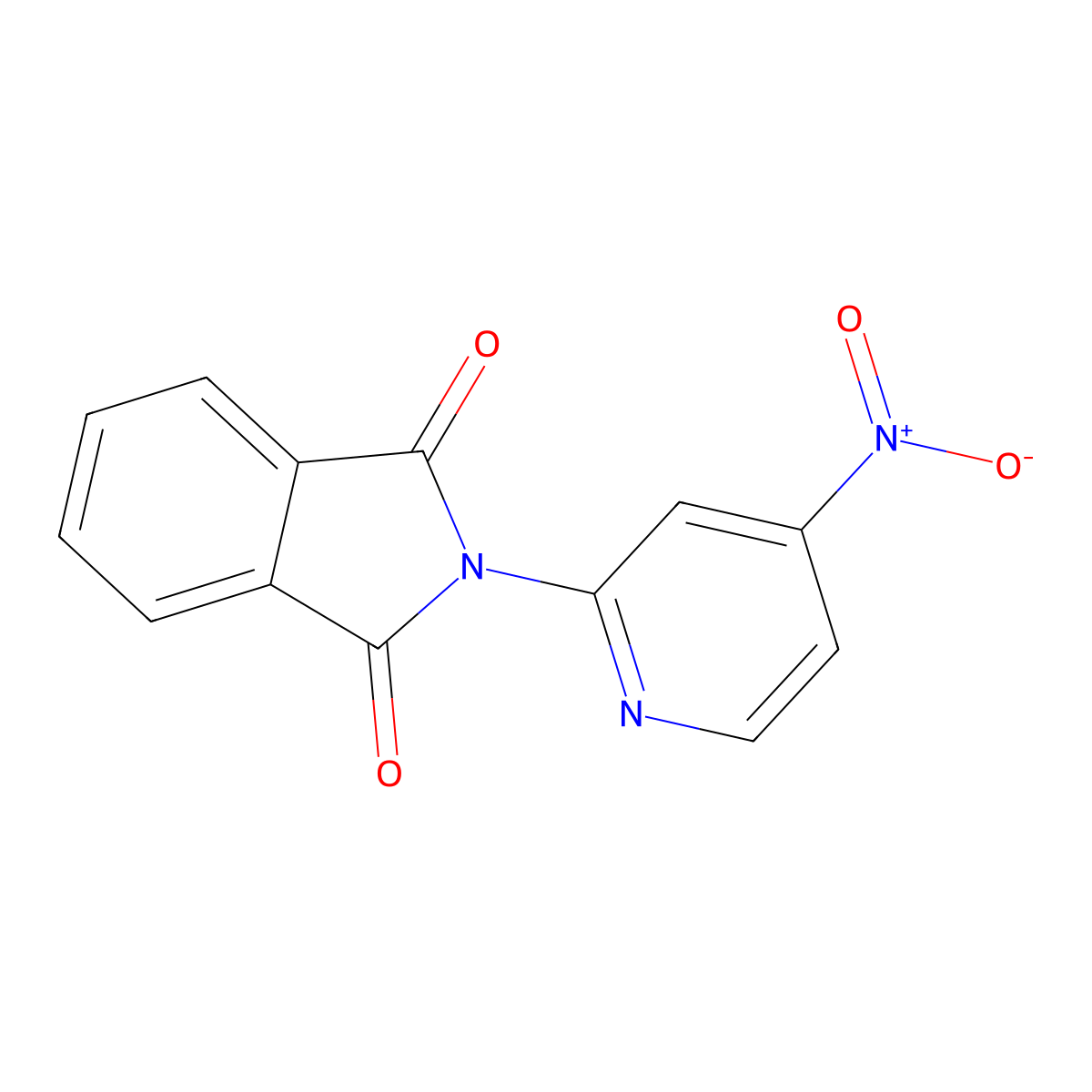 2-(4-Nitro-2-pyridinyl)isoindole-1,3-dione molecular structure, CAS 496875-93-5