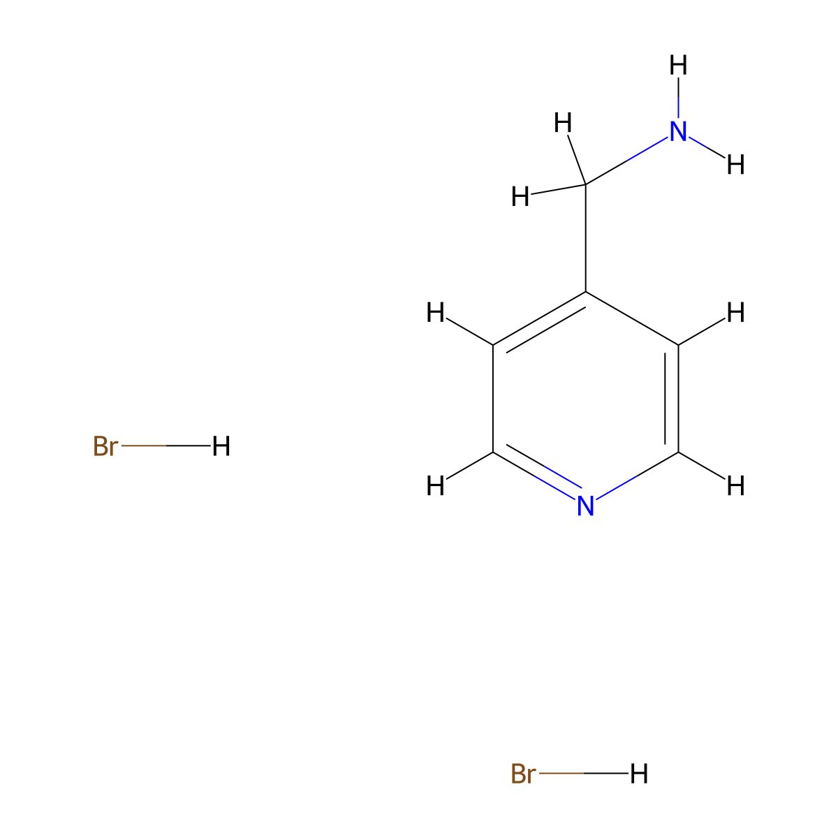 4-Pyridinylmethylammonium Dibromide molecular structure, CAS 496878-07-0