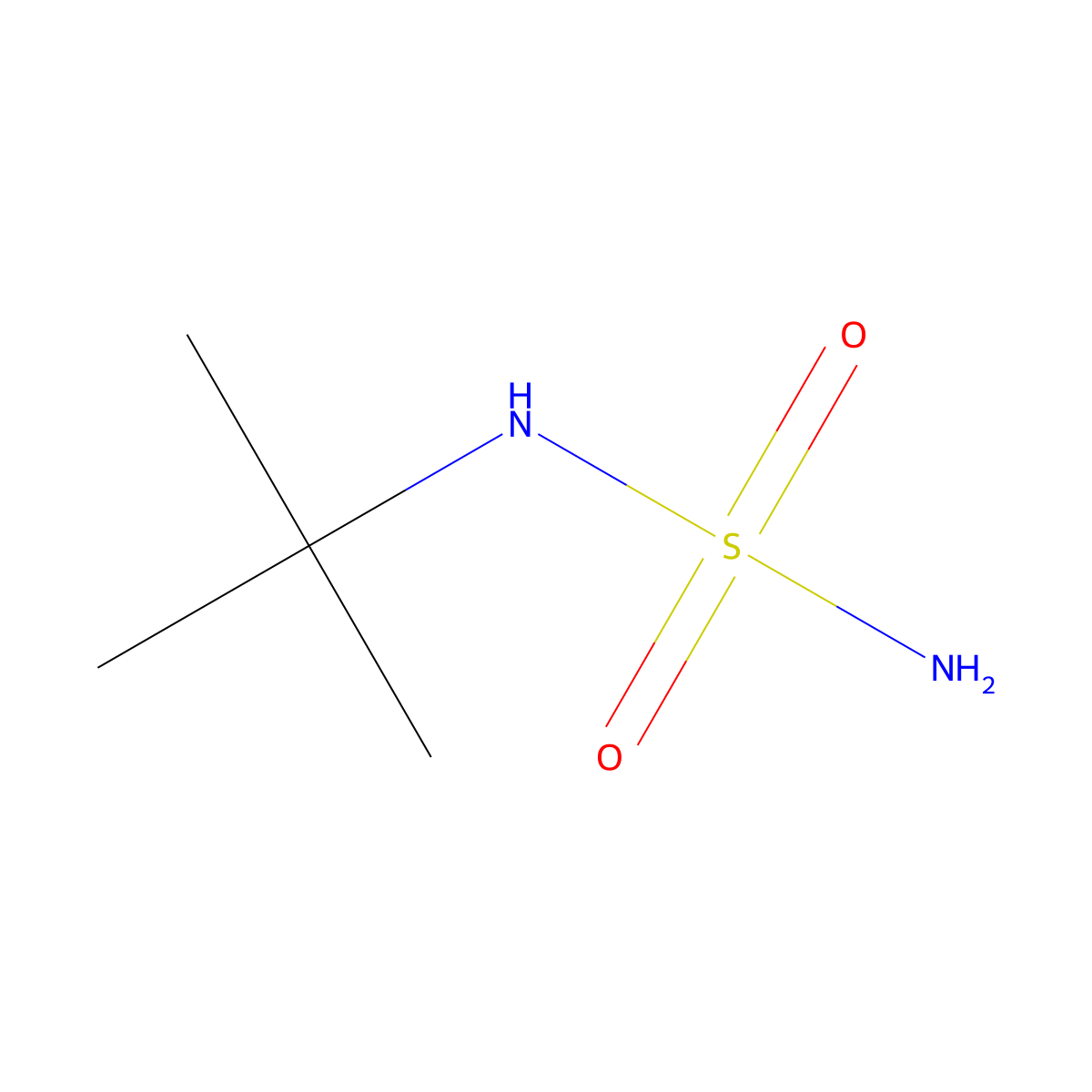 (Tert-butylsulfamoyl)amine molecular structure, CAS 49689-97-6