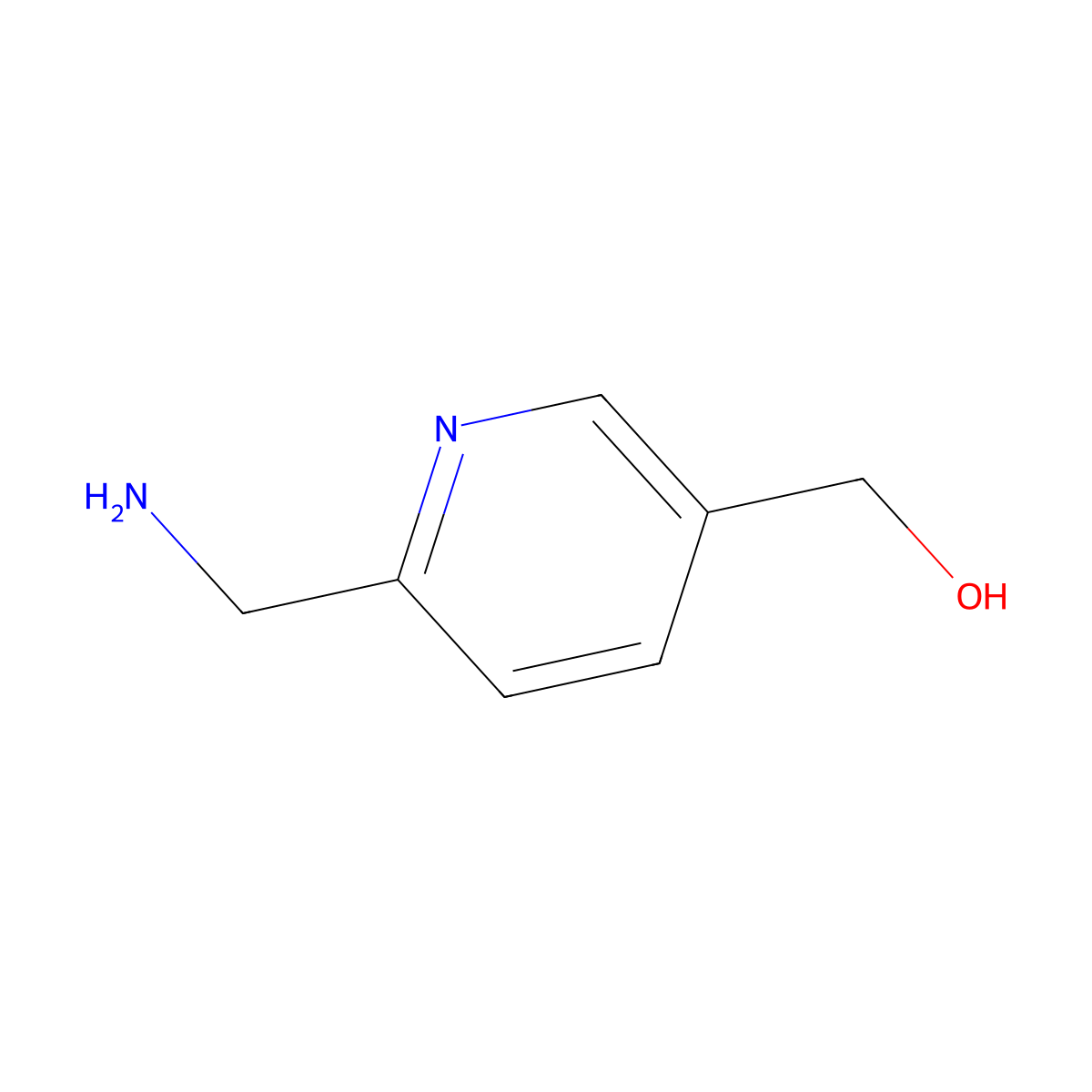 (6-(Aminomethyl)pyridin-3-YL)methanol molecular structure, CAS 496945-97-2