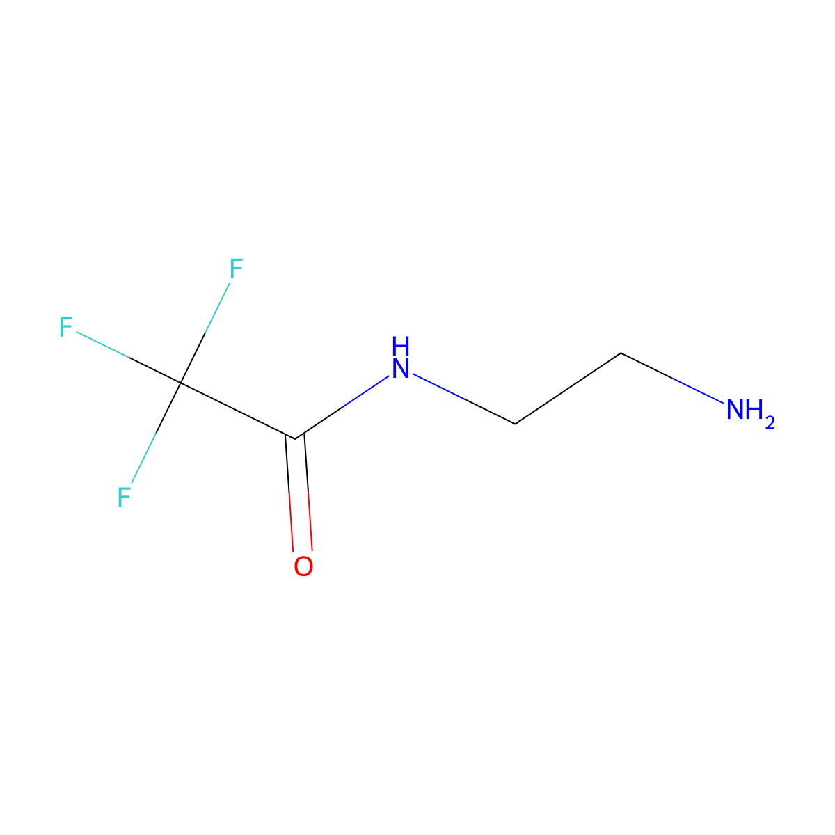 N-(2-aminoethyl)-2,2,2-trifluoroacetamide molecular structure, CAS 496946-73-7