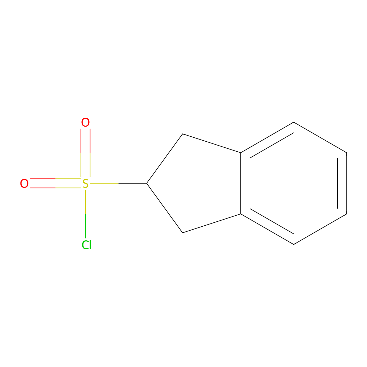 2,3-dihydro-1H-indene-2-sulfonyl chloride molecular structure, CAS 496946-74-8