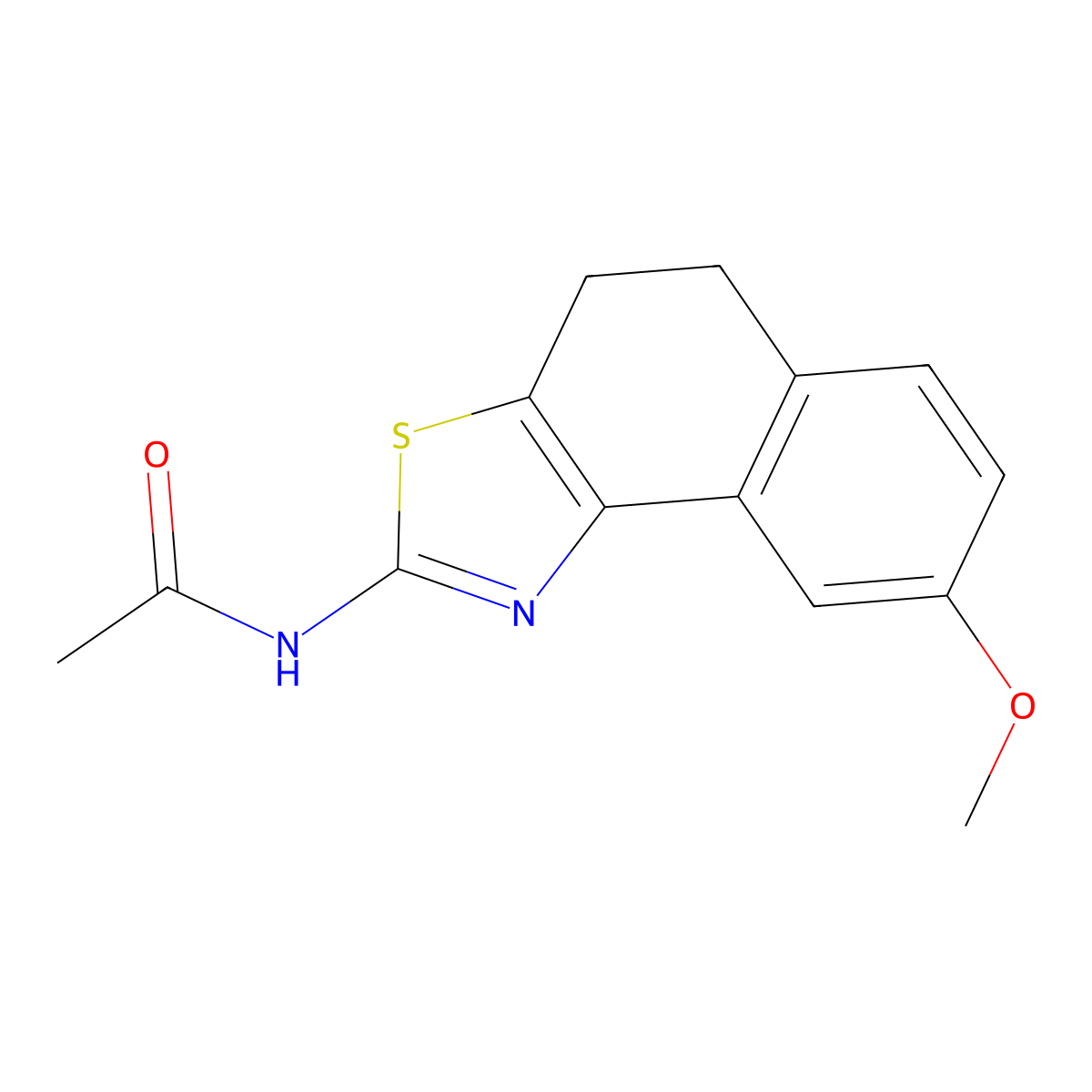 N-(8-methoxy-4,5-dihydrobenzo[e][1,3]benzothiazol-2-yl)acetamide molecular structure, CAS 496953-26-5