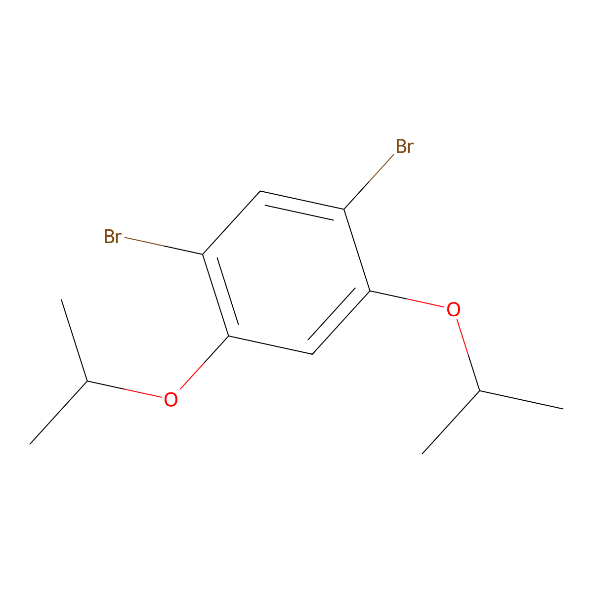 1,5-Dibromo-2,4-di(propan-2-yloxy)benzene molecular structure, CAS 496965-18-5