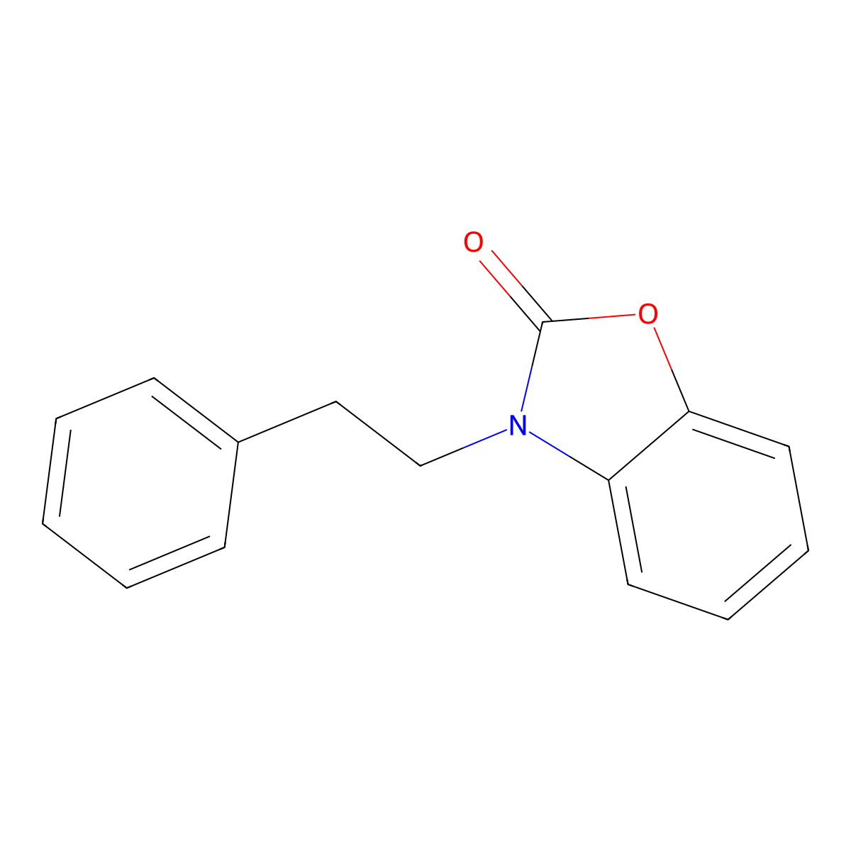 3-Phenethyl-3H-benzooxazol-2-one molecular structure, CAS 496969-83-6