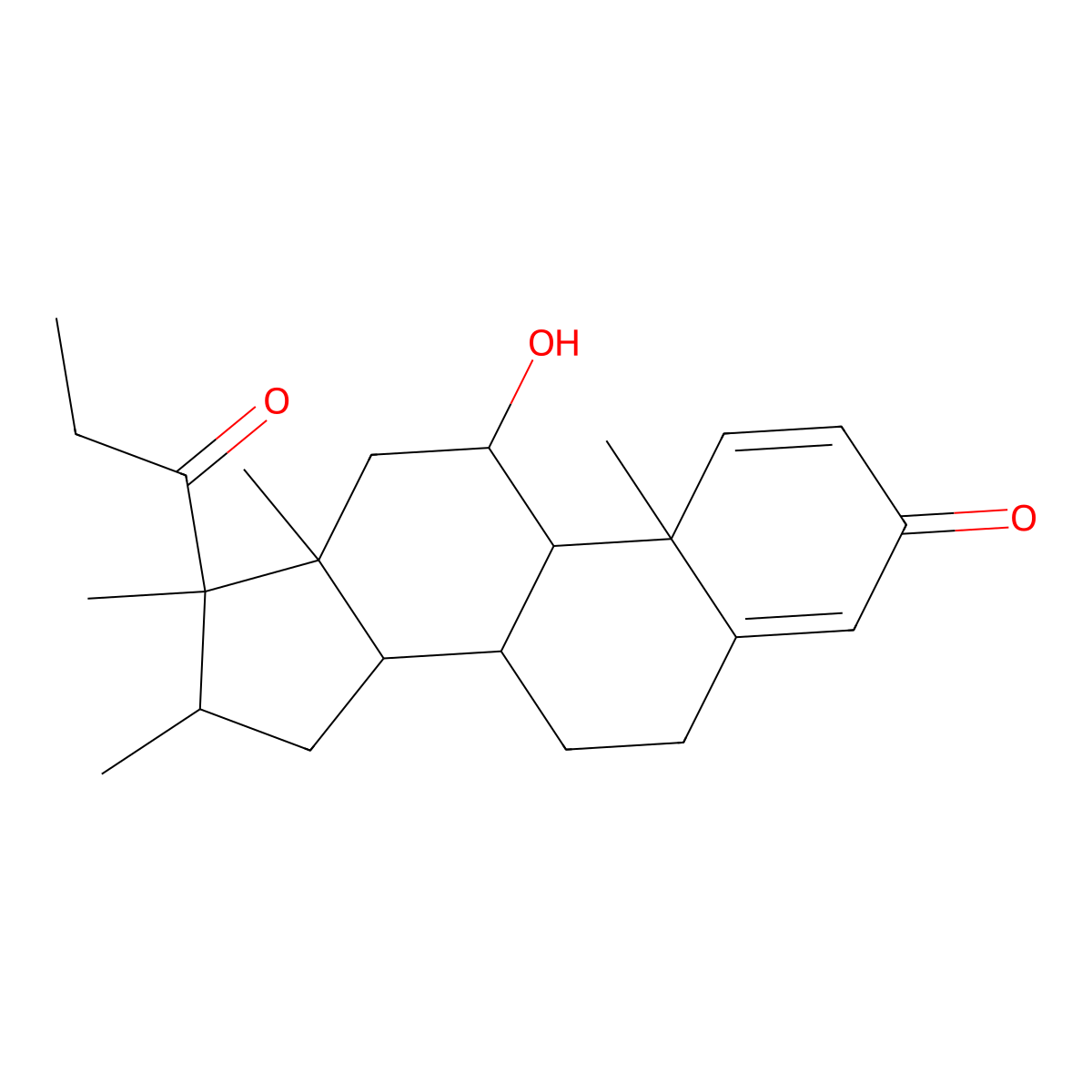 Rimexolone molecular structure, CAS 49697-38-3
