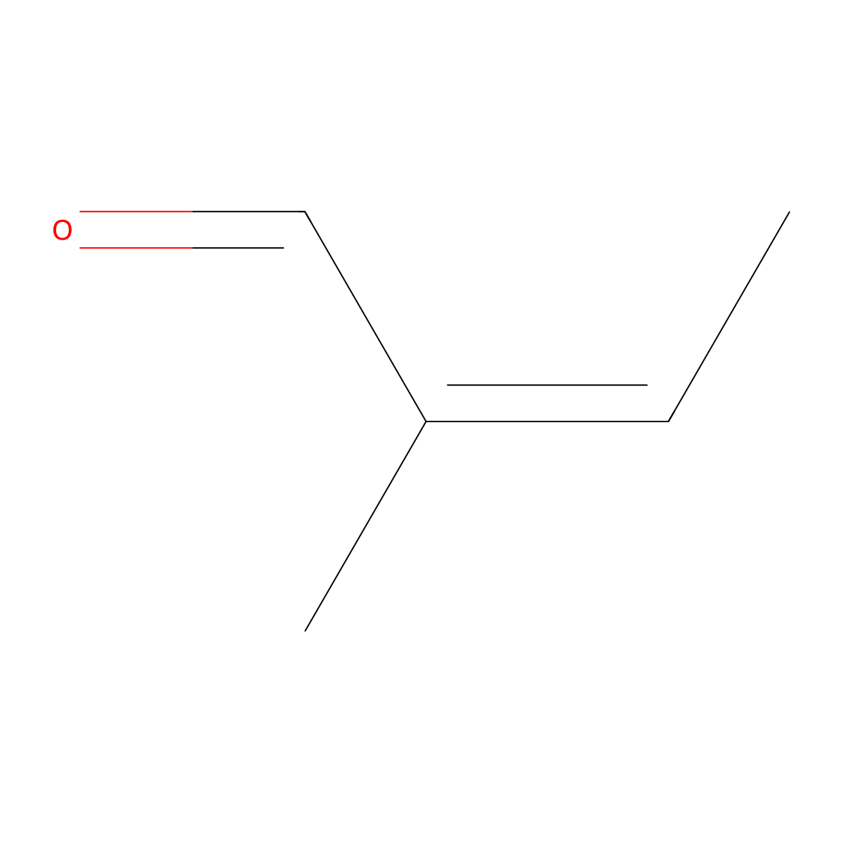 trans-2-Methyl-2-butenal molecular structure, CAS 497-03-0