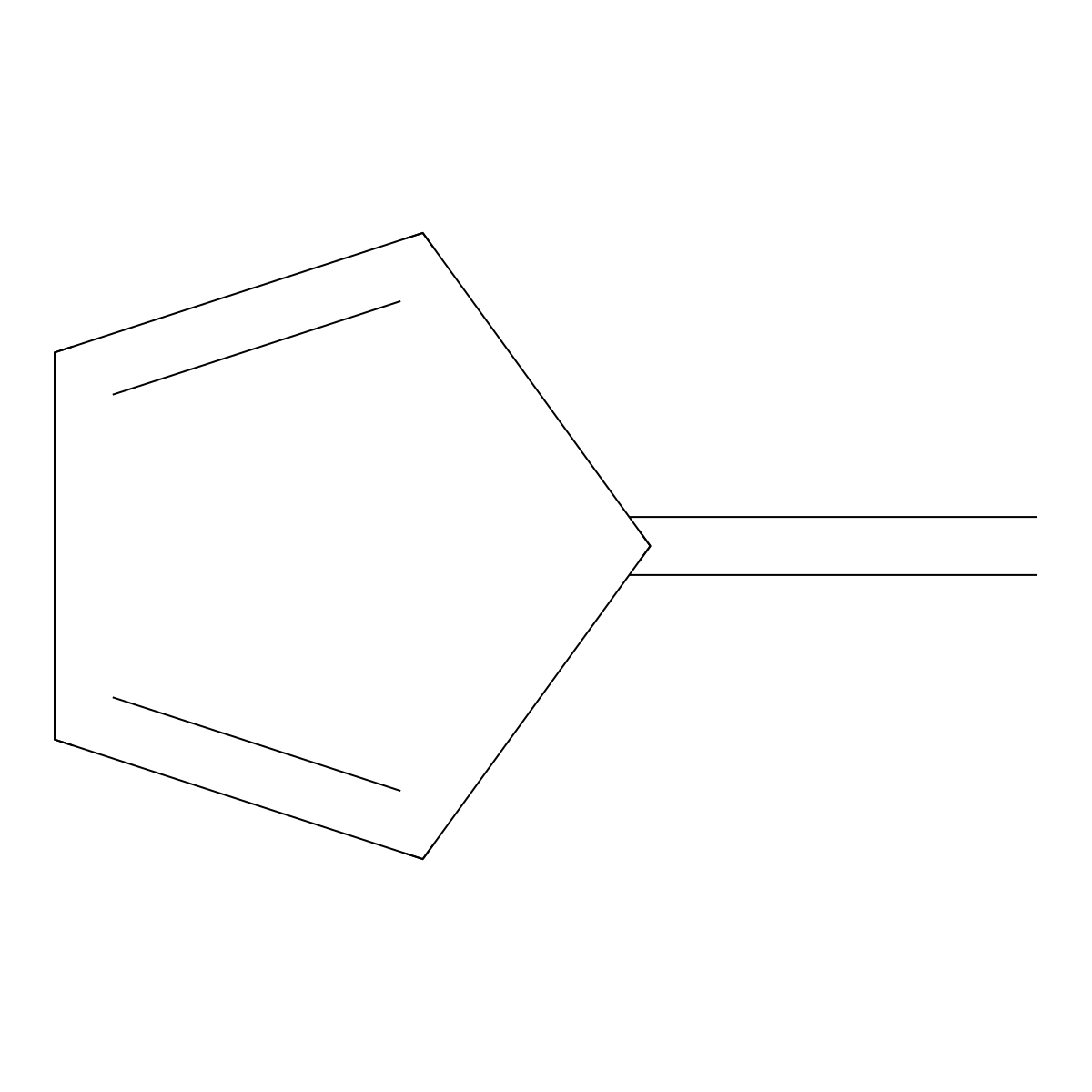Fulvene molecular structure, CAS 497-20-1