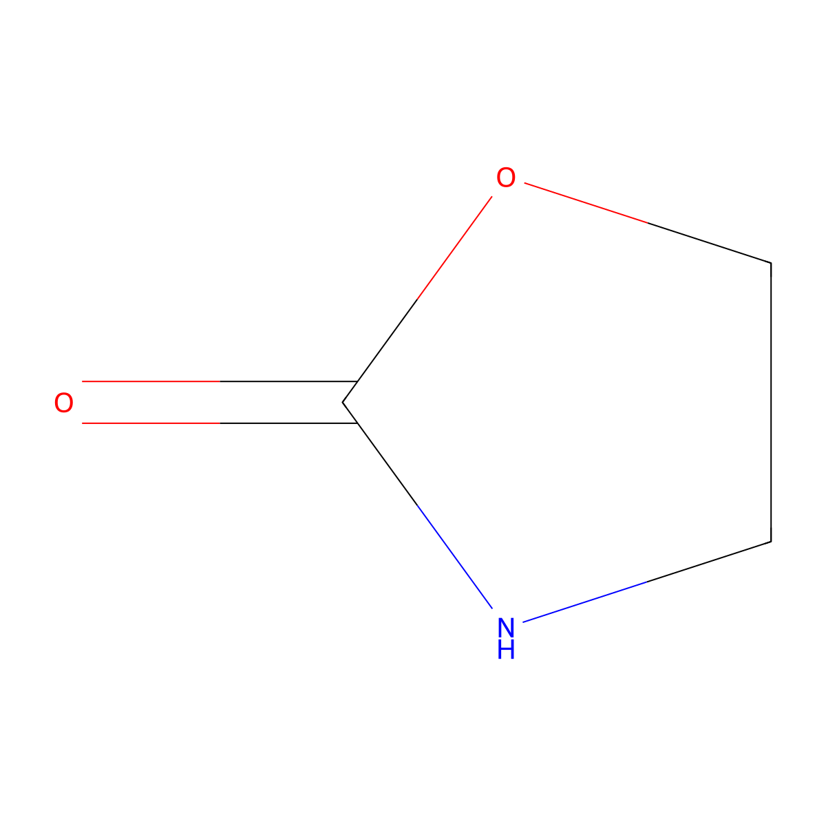 2-Oxazolidinone molecular structure, CAS 497-25-6