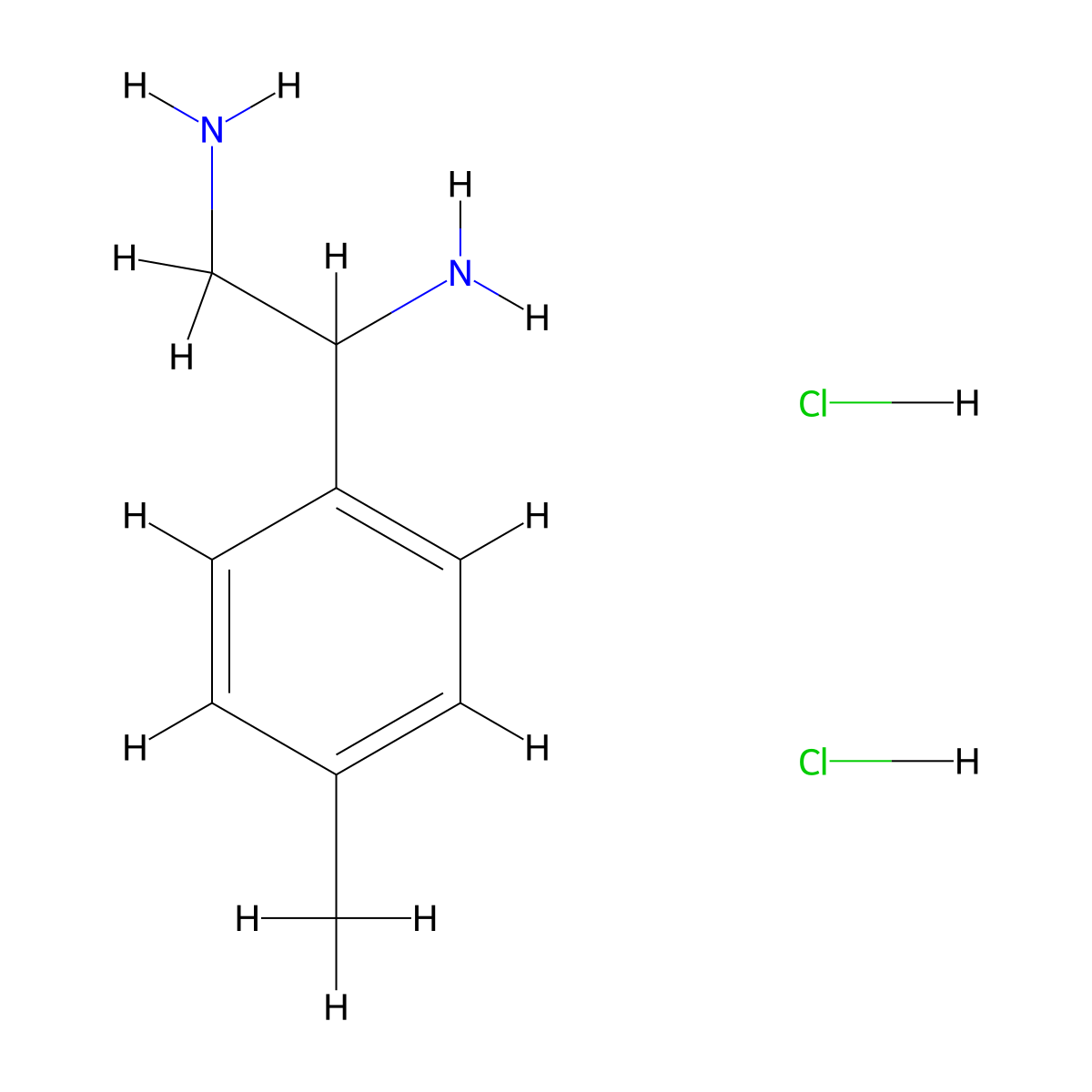 1-(4-Methylphenyl)ethane-1,2-diamine 2hcl molecular structure, CAS 49704-30-5