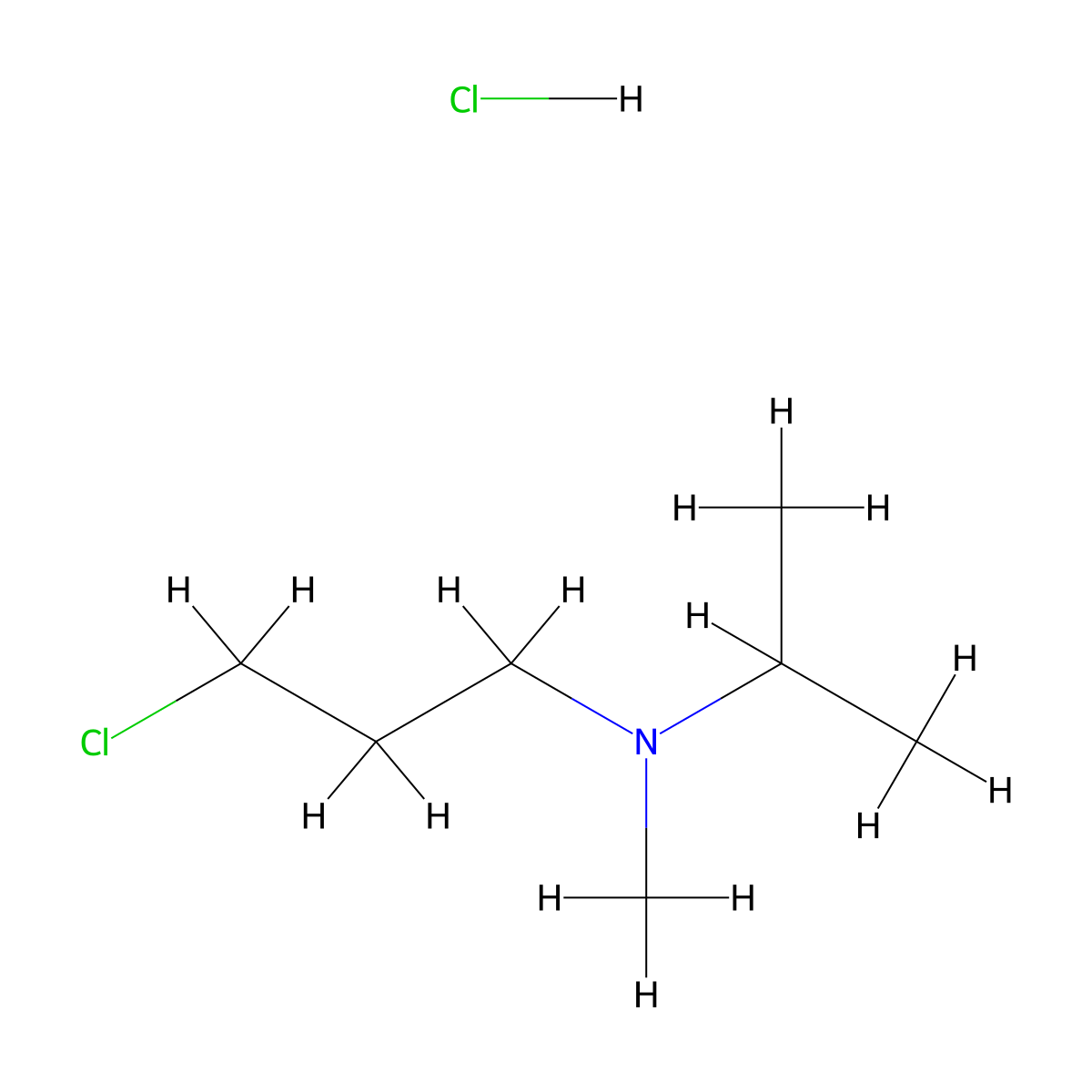 (3-Chloropropyl)(methyl)(propan-2-yl)amine hydrochloride molecular structure, CAS 49705-19-3