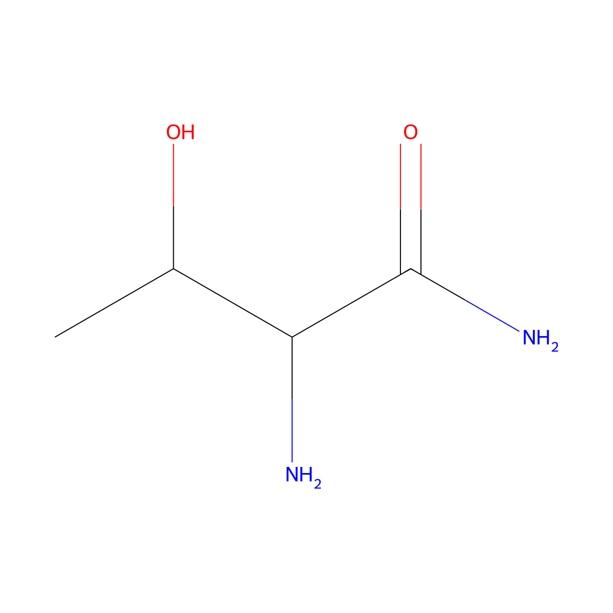 Threoninamide molecular structure, CAS 49705-99-9