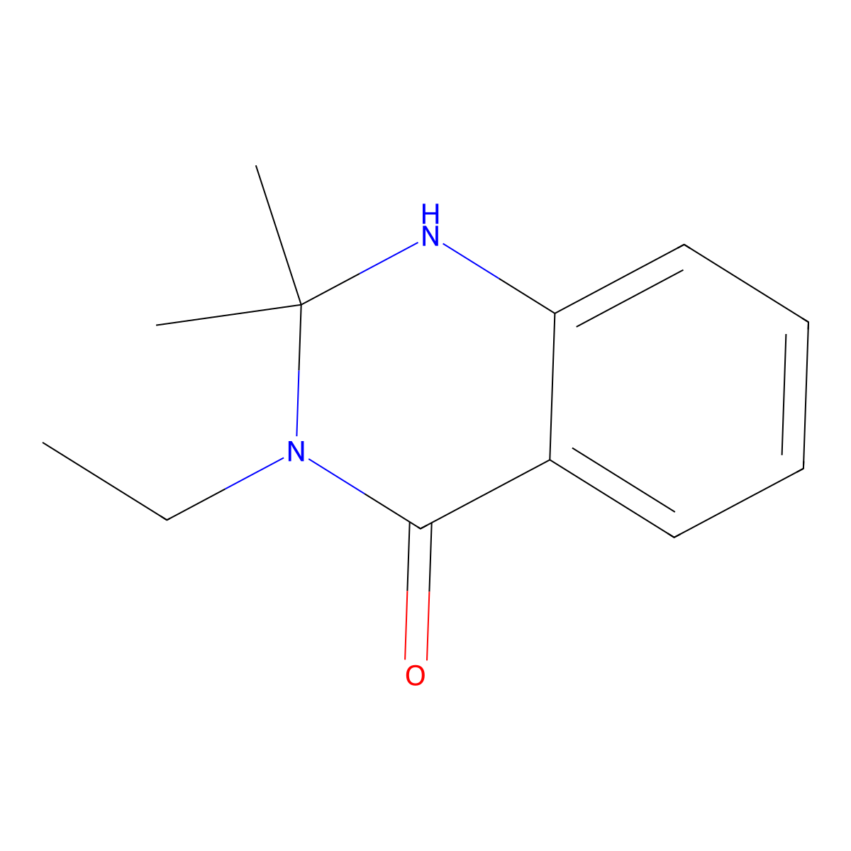 3-Ethyl-2,2-dimethyl-2,3-dihydroquinazolin-4(1H)-one molecular structure, CAS 497057-57-5
