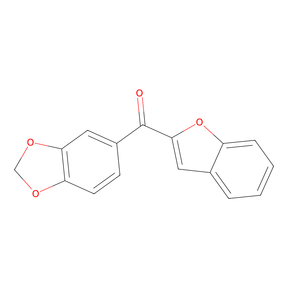 (2H-1,3-Benzodioxol-5-yl)(1-benzofuran-2-yl)methanone molecular structure, CAS 497058-31-8