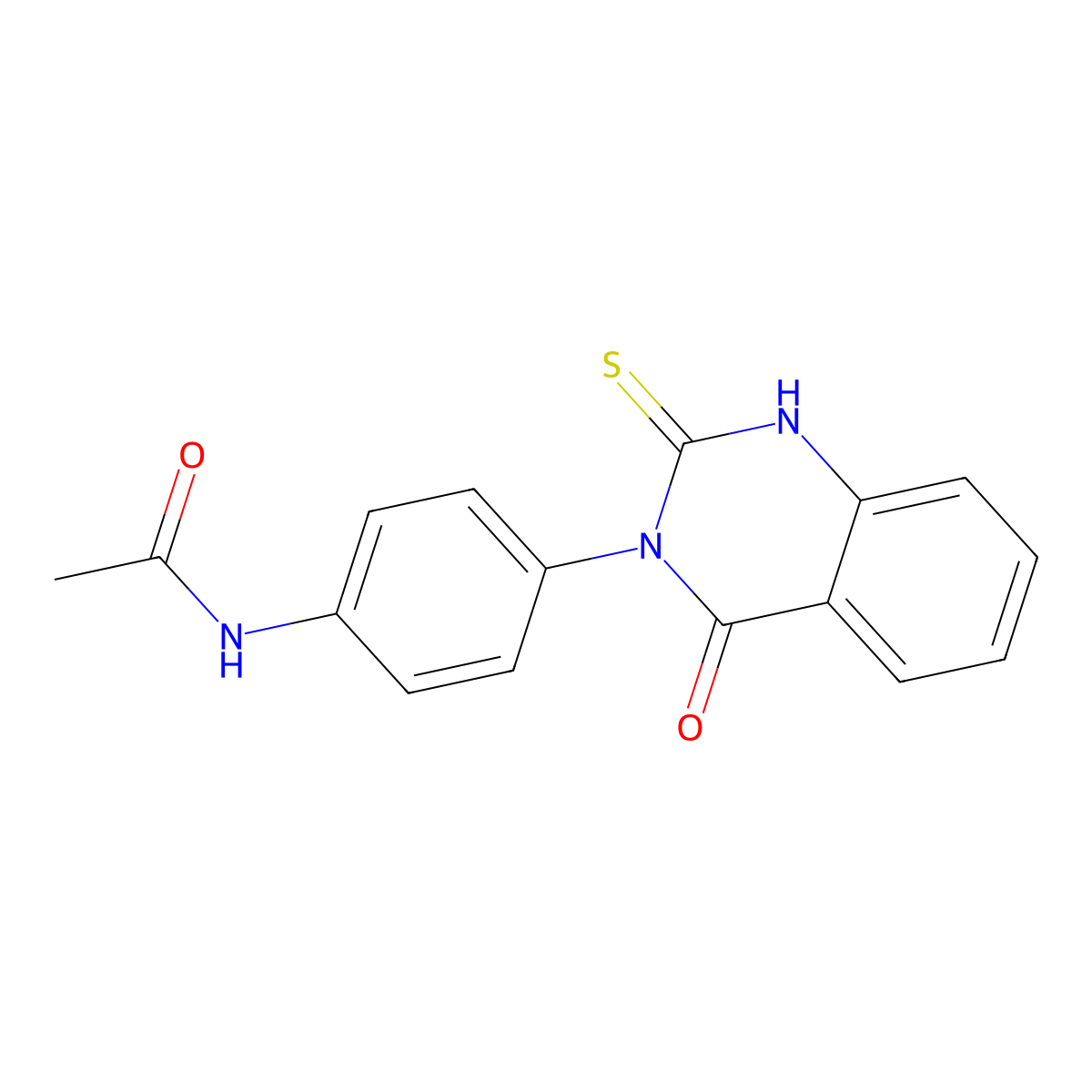 N-[4-(4-oxo-2-sulfanylquinazolin-3(4H)-yl)phenyl]acetamide molecular structure, CAS 497060-21-6