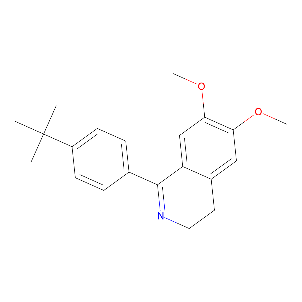 1-(4-Tert-butylphenyl)-6,7-dimethoxy-3,4-dihydroisoquinoline molecular structure, CAS 497060-28-3