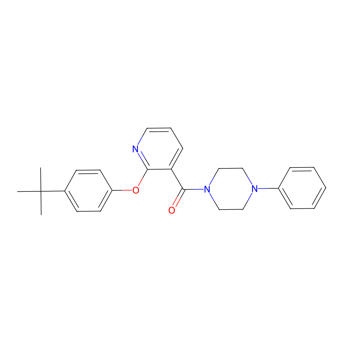 2-(4-(Tert-butyl)phenoxy)(3-pyridyl) 4-phenylpiperazinyl ketone molecular structure, CAS 497060-68-1