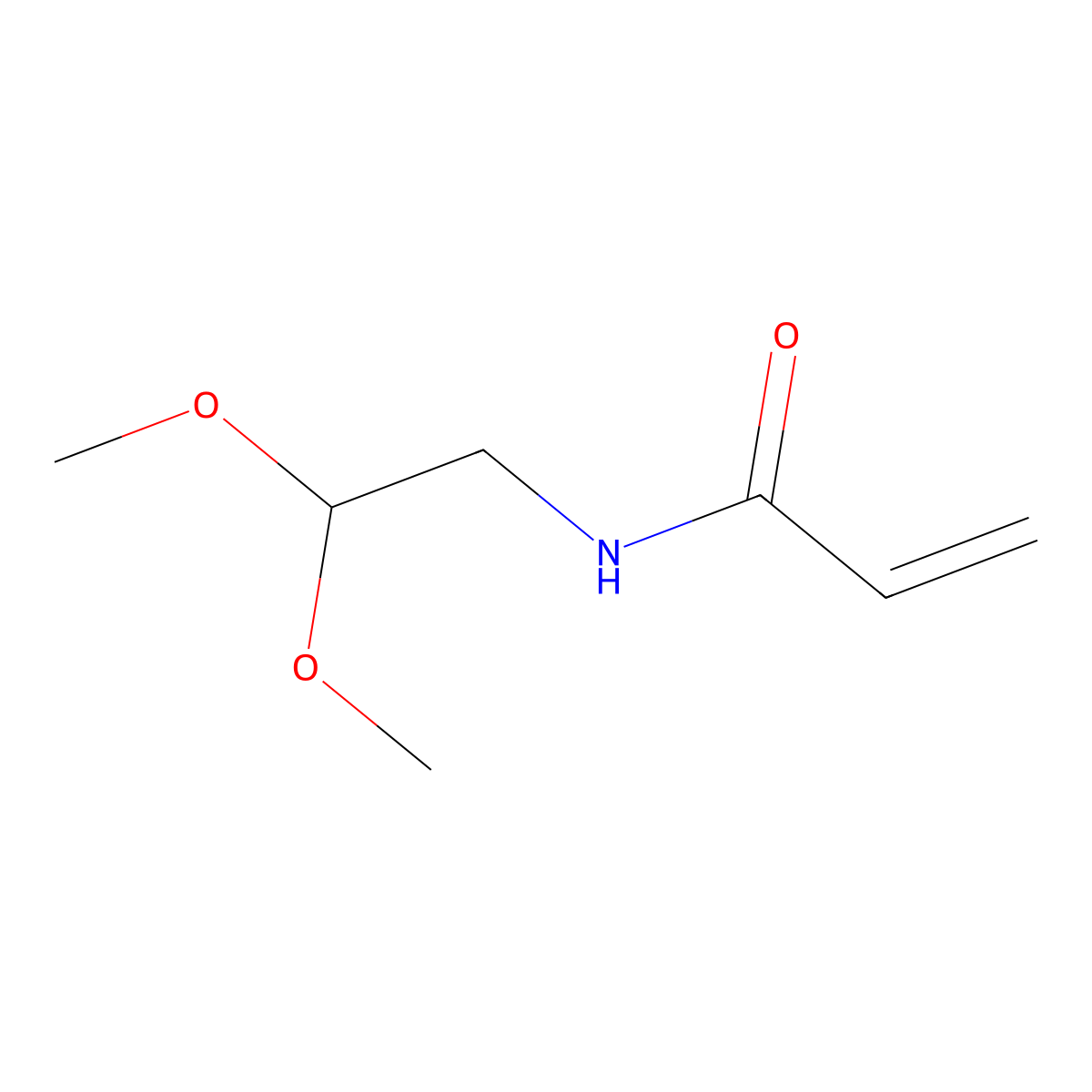 N-(2,2-Dimethoxyethyl)-2-propenamide molecular structure, CAS 49707-23-5