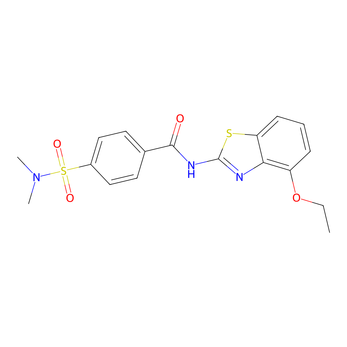 4-(dimethylsulfamoyl)-N-(4-ethoxy-1,3-benzothiazol-2-yl)benzamide molecular structure, CAS 497073-60-6