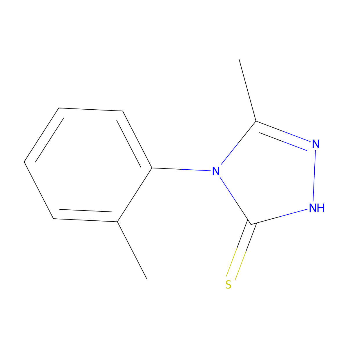 5-methyl-4-(2-methylphenyl)-4H-1,2,4-triazole-3-thiol molecular structure, CAS 497079-45-5
