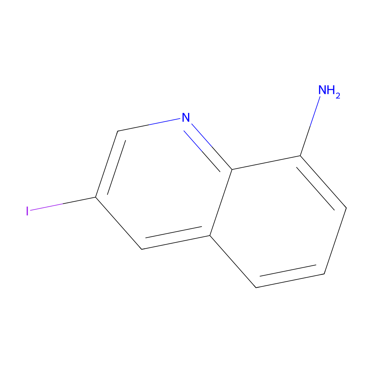 3-Iodoquinolin-8-amine molecular structure, CAS 497084-47-6