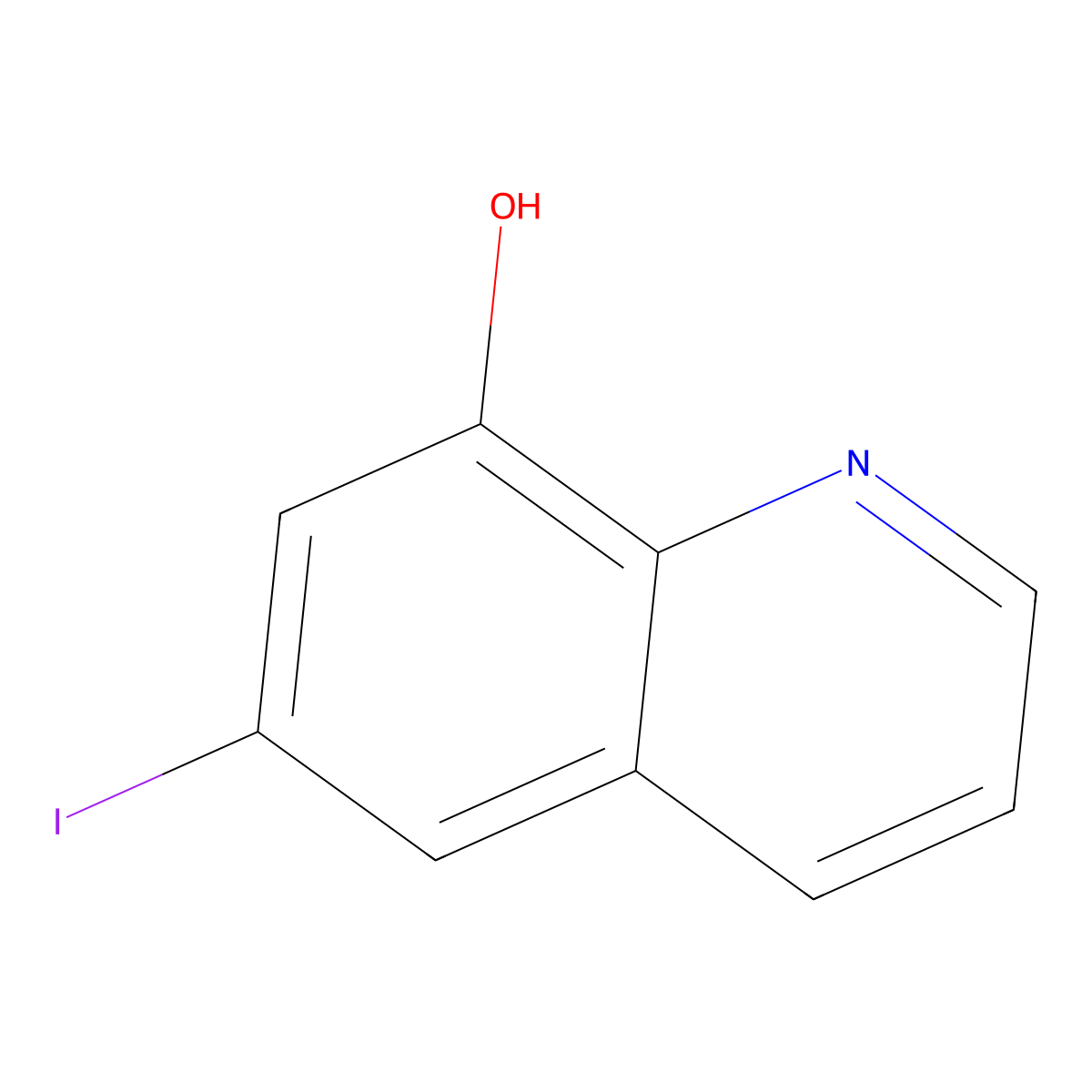6-Iodo-8-quinolinol molecular structure, CAS 497084-49-8