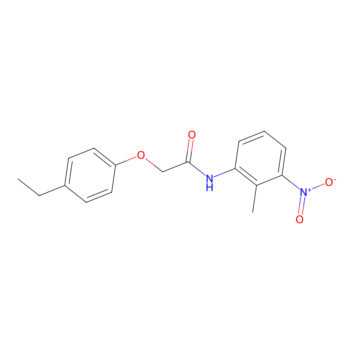 2-(4-ethylphenoxy)-N-(2-methyl-3-nitrophenyl)acetamide molecular structure, CAS 497087-13-5