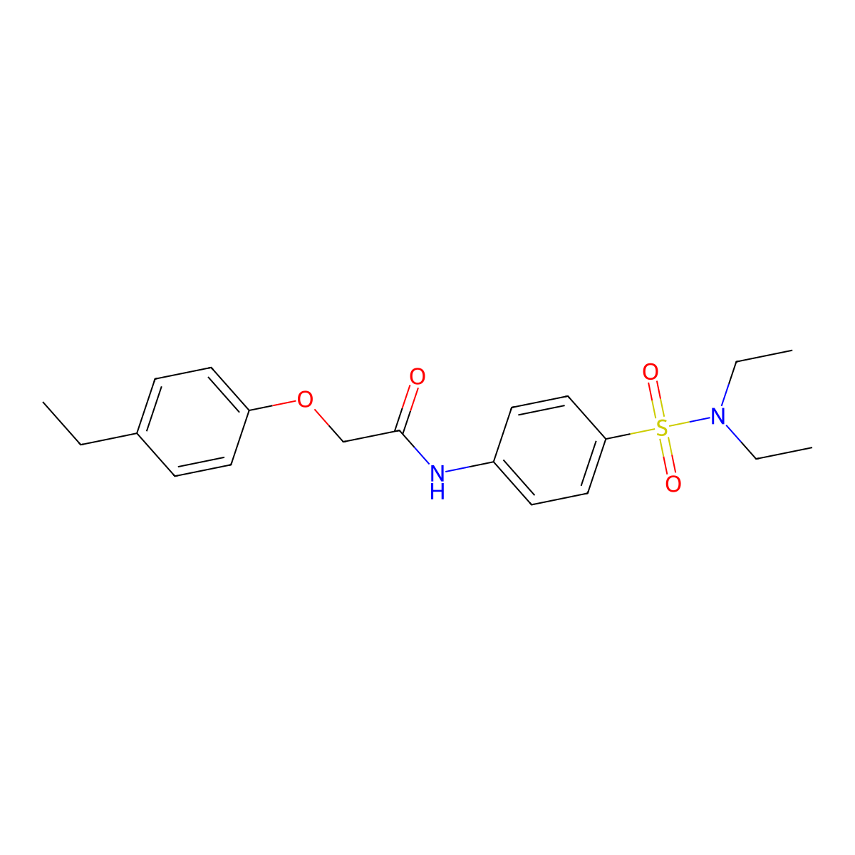 N-[4-(diethylsulfamoyl)phenyl]-2-(4-ethylphenoxy)acetamide molecular structure, CAS 497087-17-9