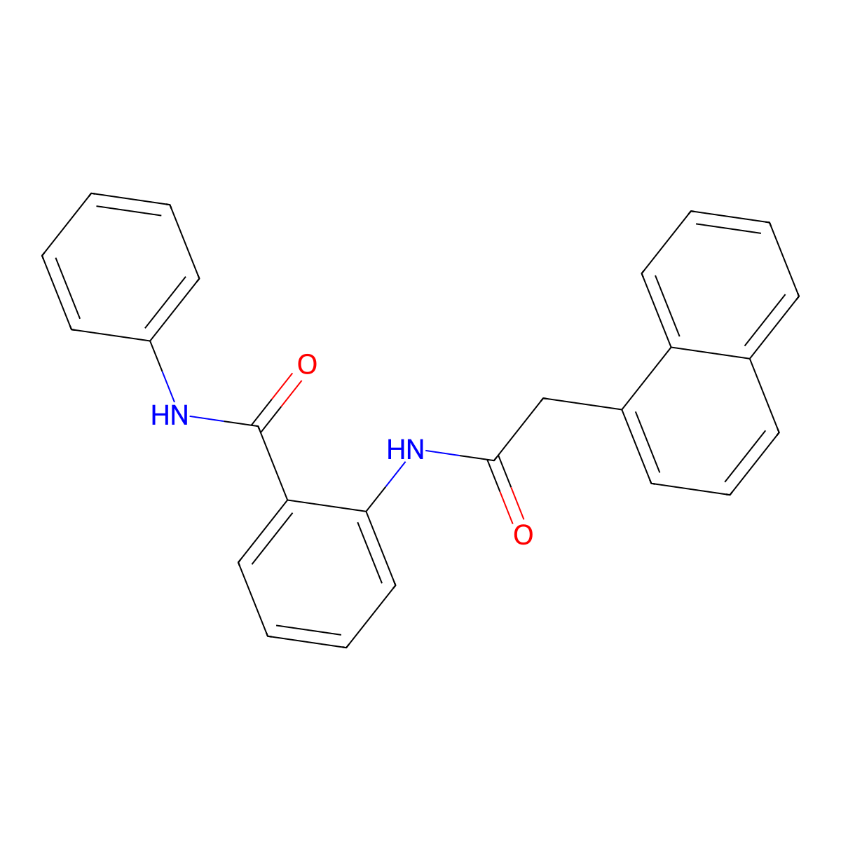 2-[(1-naphthylacetyl)amino]-N-phenylbenzamide molecular structure, CAS 497087-31-7