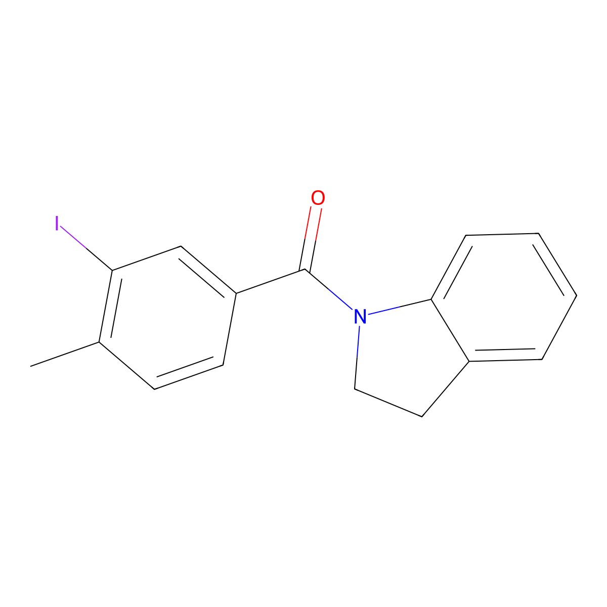 1-(3-Iodo-4-methylbenzoyl)indoline molecular structure, CAS 497089-76-6