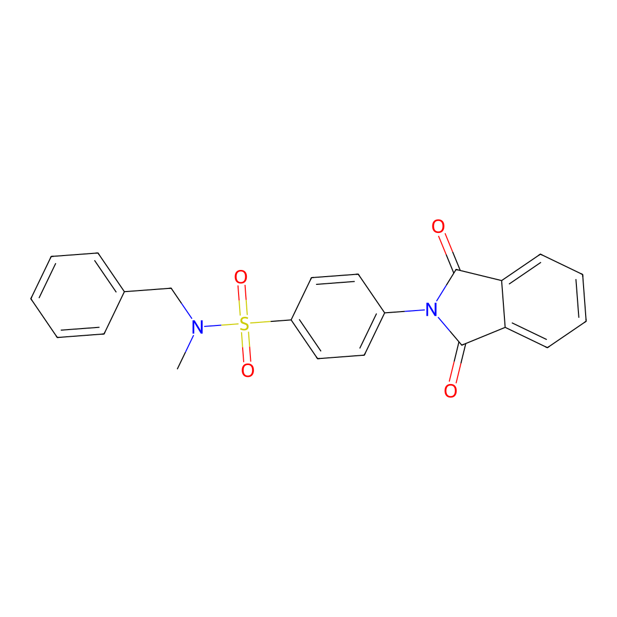 N-benzyl-4-(1,3-dioxo-1,3-dihydro-2H-isoindol-2-yl)-N-methylbenzenesulfonamide molecular structure, CAS 497089-99-3