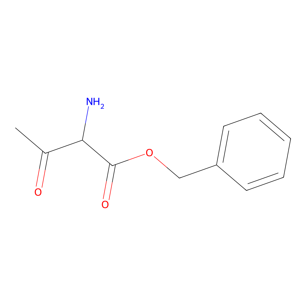Benzyl 2-amino-3-oxobutanoate molecular structure, CAS 497097-25-3