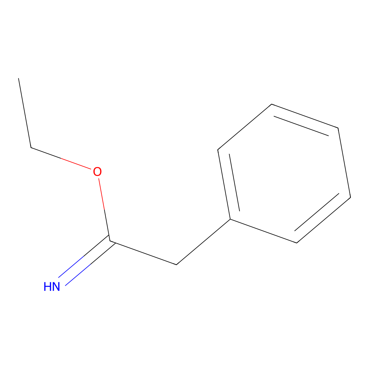 Ethyl 2-phenylethanimidoate molecular structure, CAS 4971-77-1