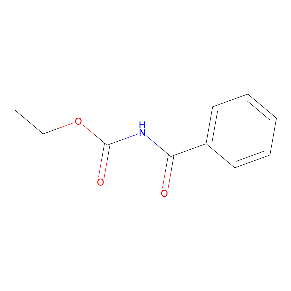 ethyl N-benzoylcarbamate molecular structure, CAS 4971-80-6