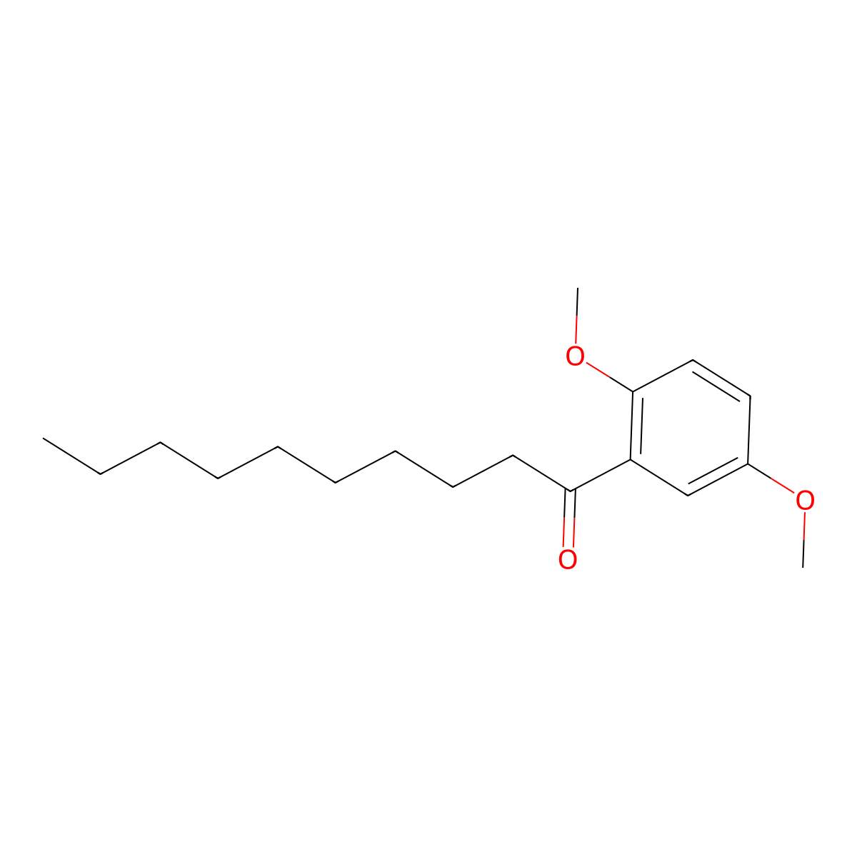 Decanophenone, 2',5'-dimethoxy- molecular structure, CAS 49710-91-0