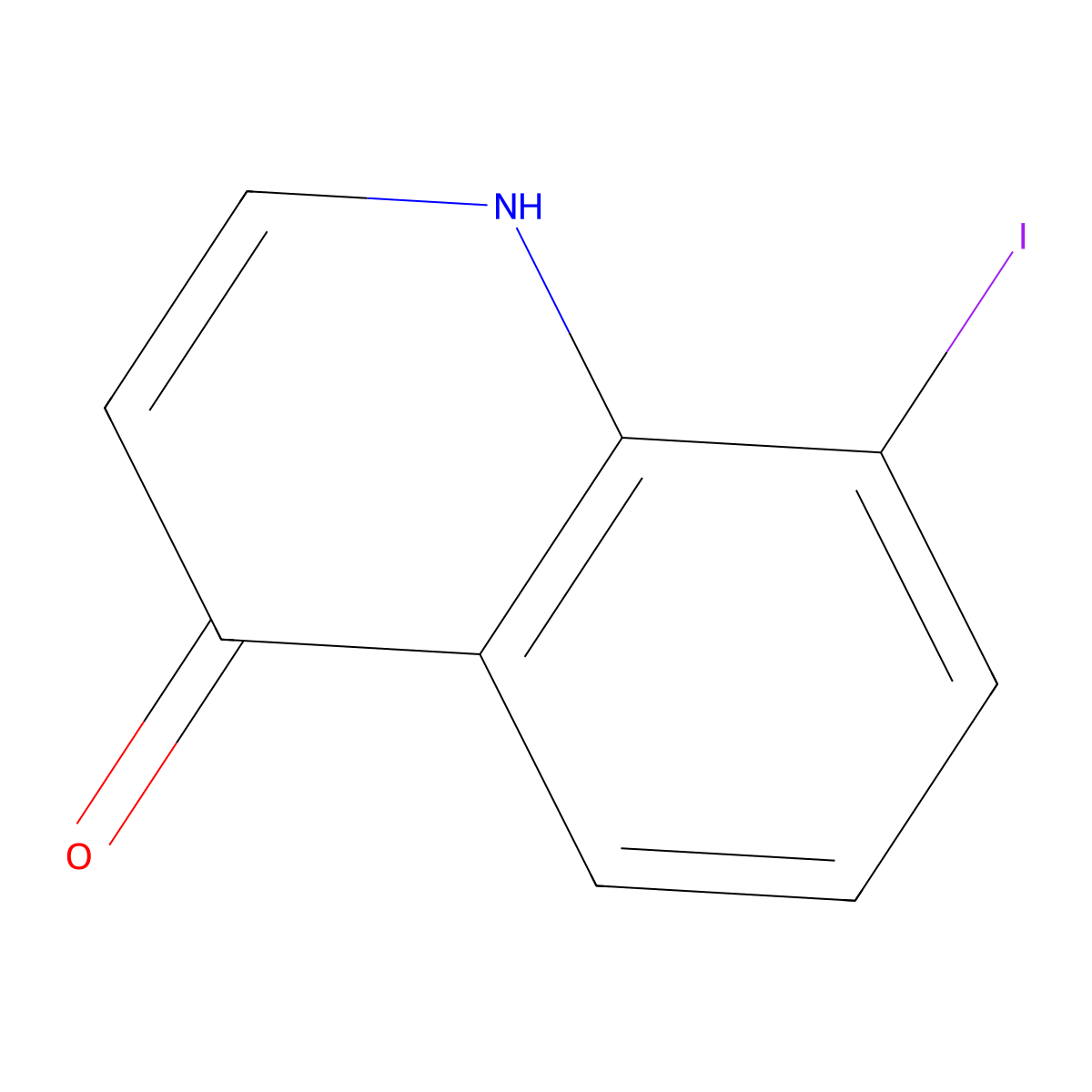 4-Hydroxy-8-iodoquinoline molecular structure, CAS 49713-50-0
