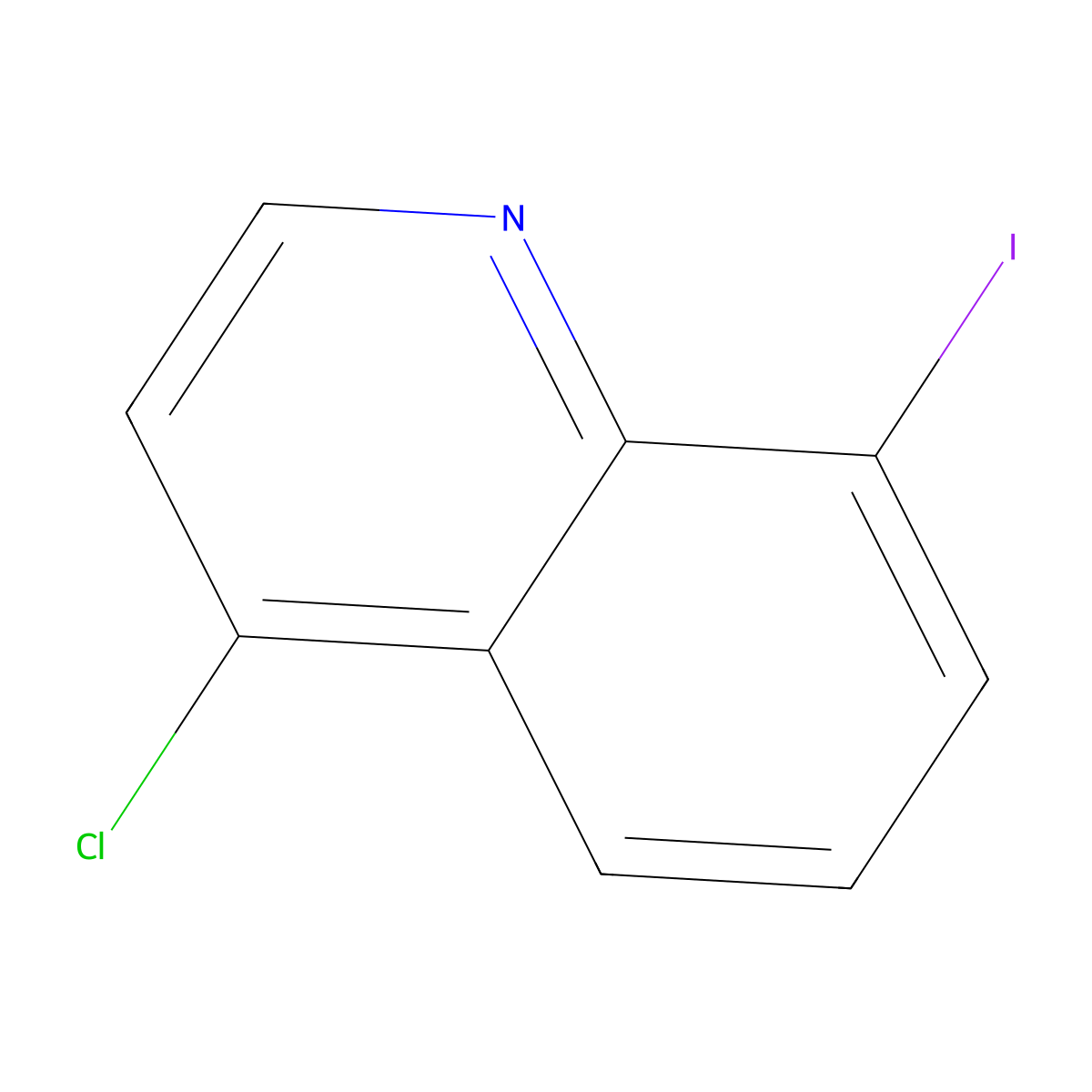 4-Chloro-8-iodoquinoline molecular structure, CAS 49713-55-5