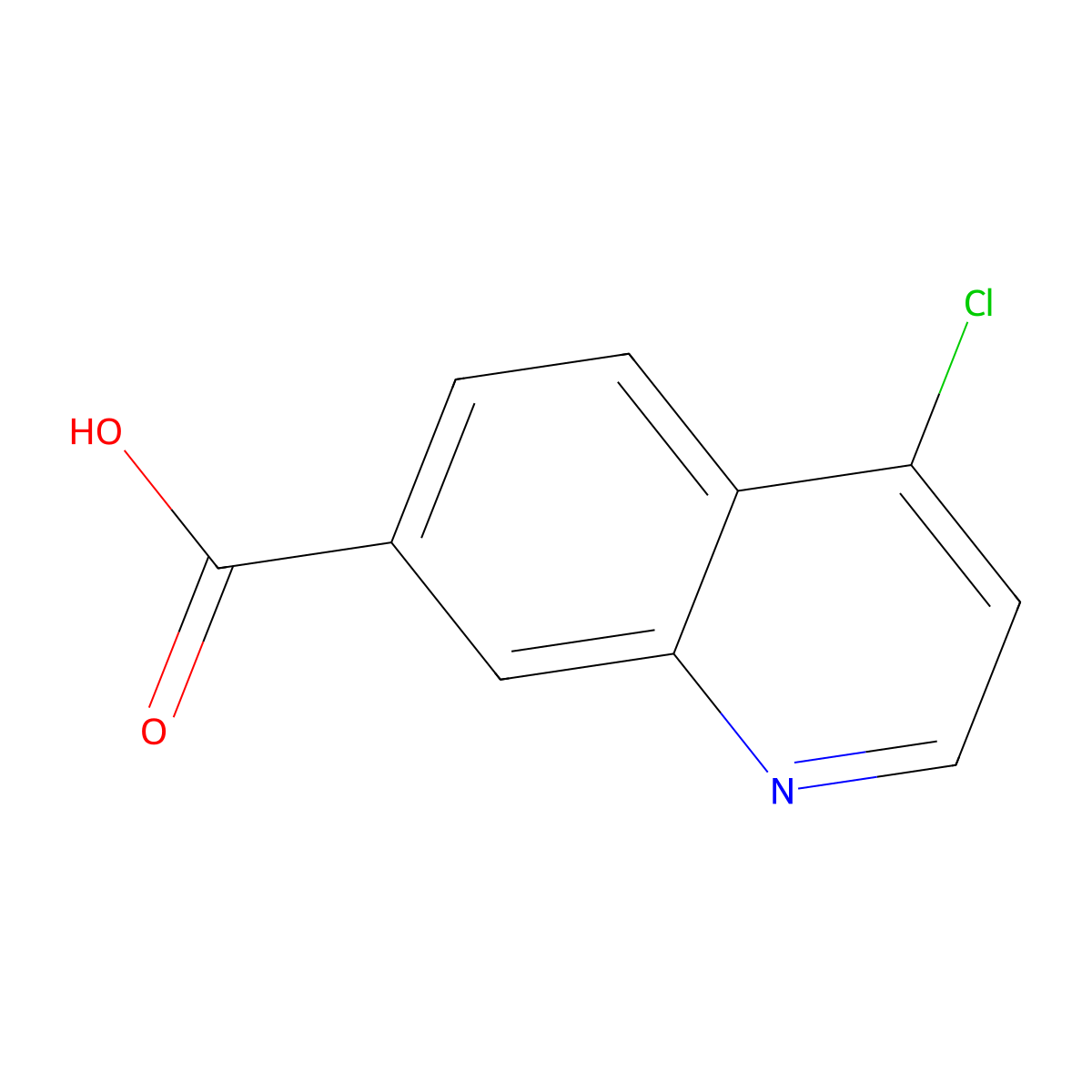 4-Chloroquinoline-7-carboxylic acid molecular structure, CAS 49713-58-8