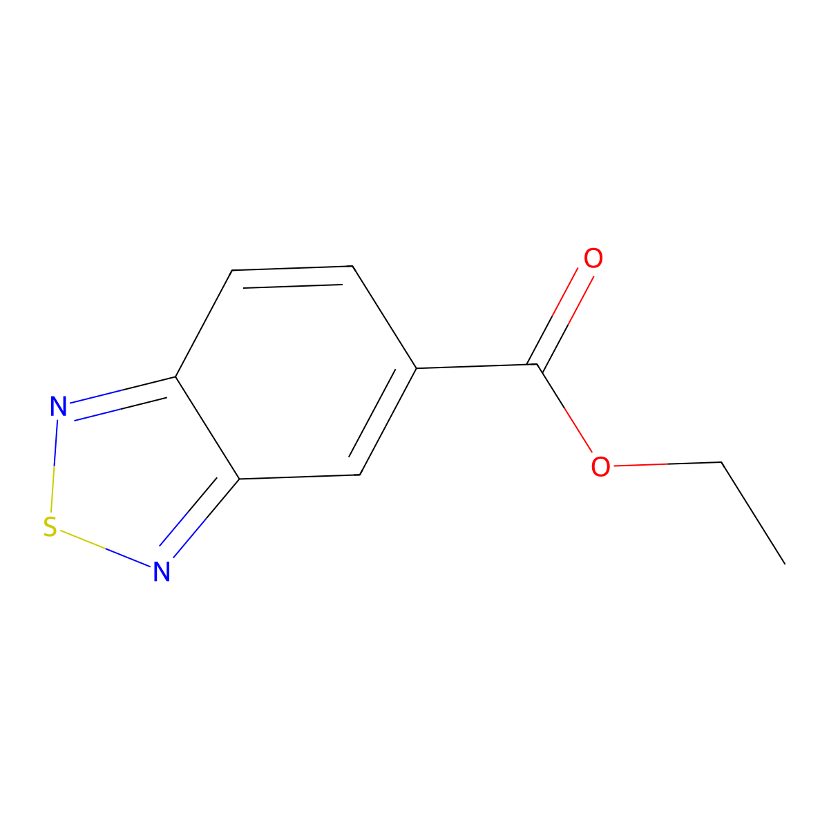 Ethyl Benzo[c][1,2,5]thiadiazole-5-carboxylate molecular structure, CAS 49716-23-6