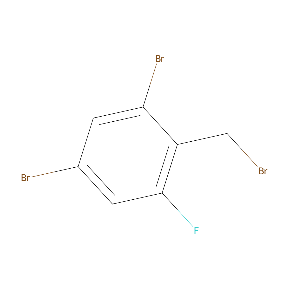 1,5-Dibromo-2-(bromomethyl)-3-fluorobenzene molecular structure, CAS 497181-23-4