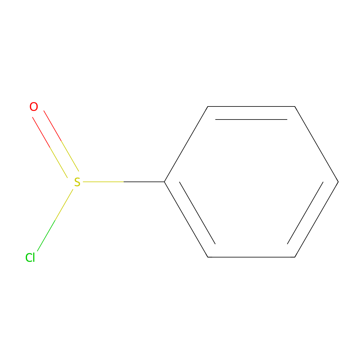 Benzenesulfinyl chloride molecular structure, CAS 4972-29-6