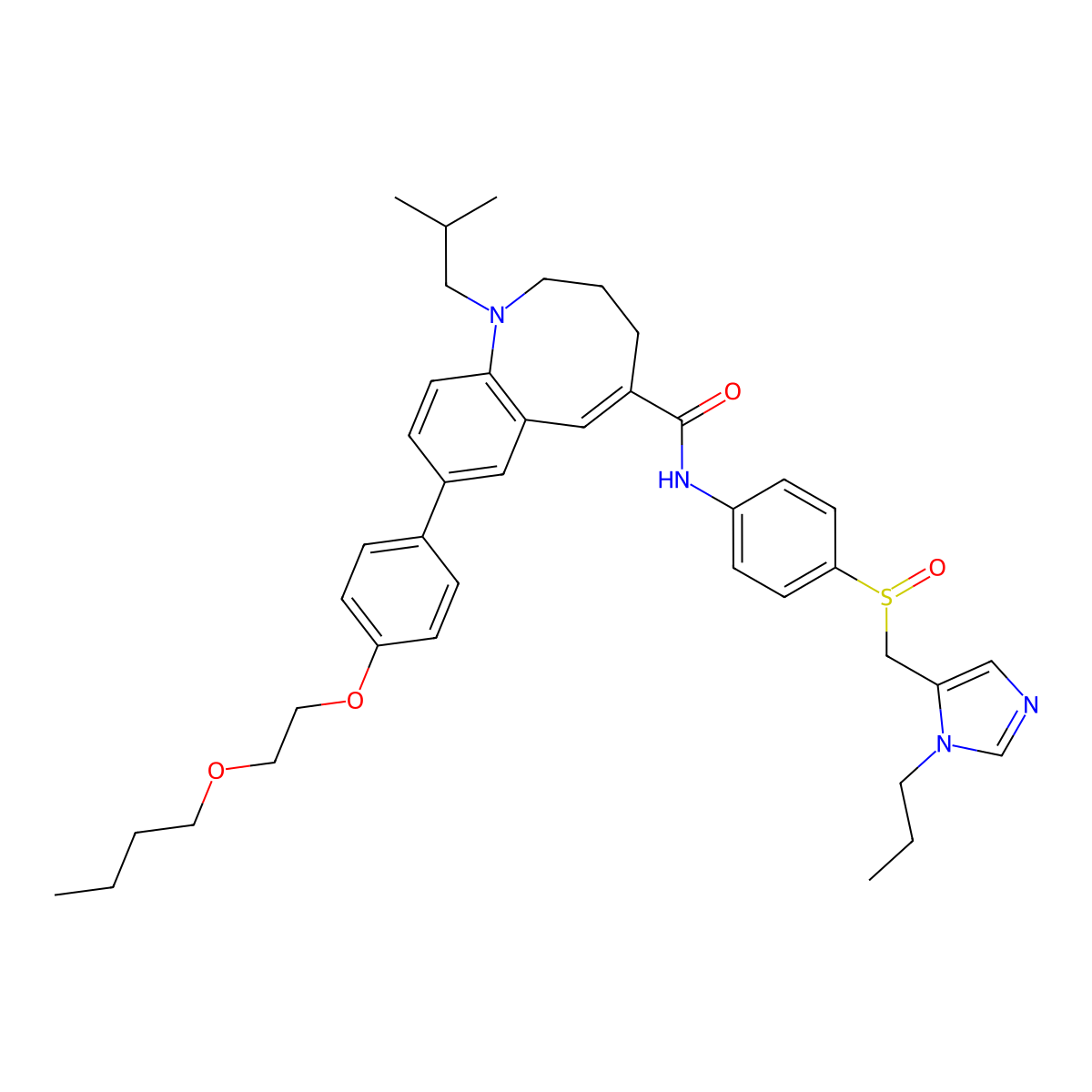 Cenicriviroc molecular structure, CAS 497223-25-3