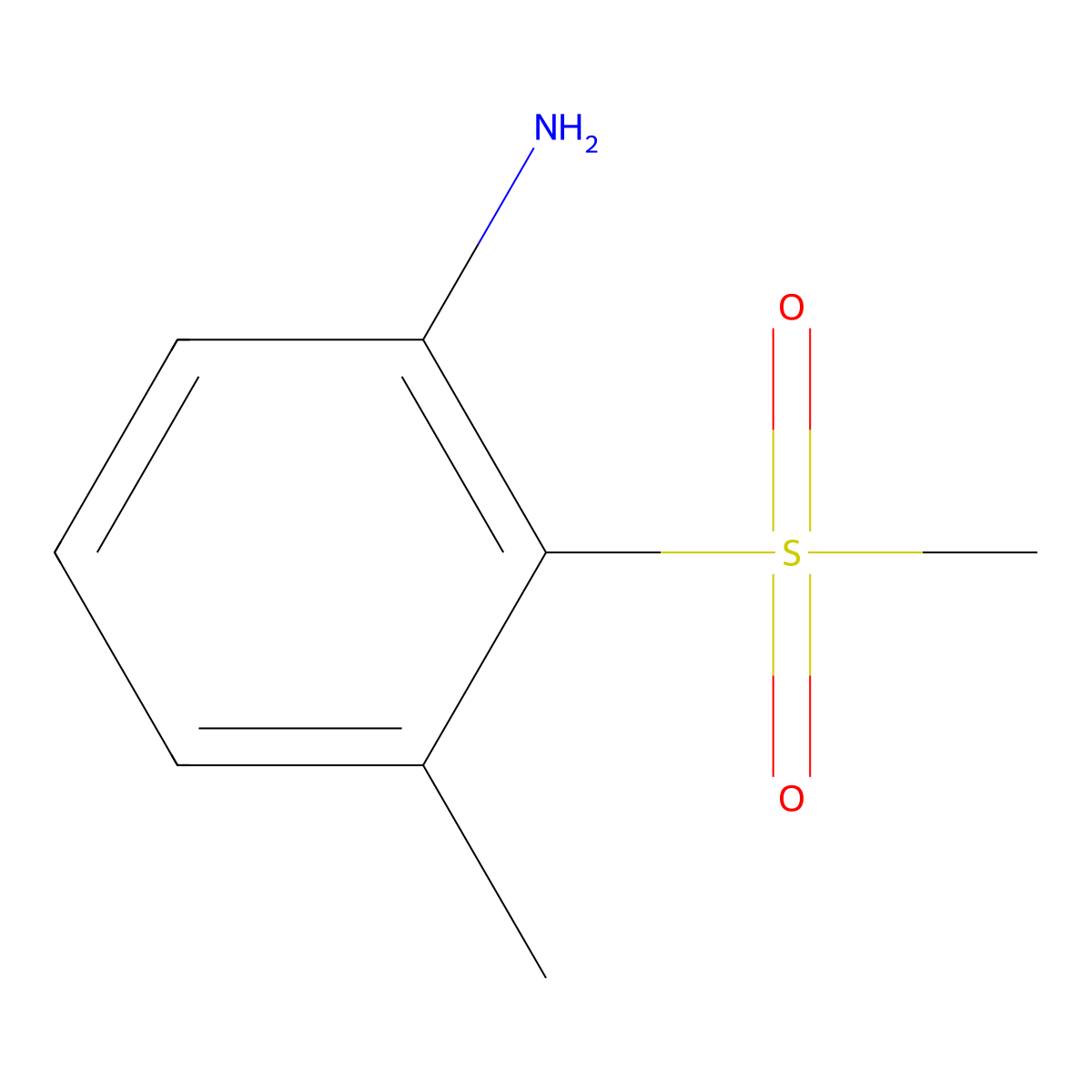 2-Methanesulfonyl-3-methylaniline molecular structure, CAS 497227-21-1